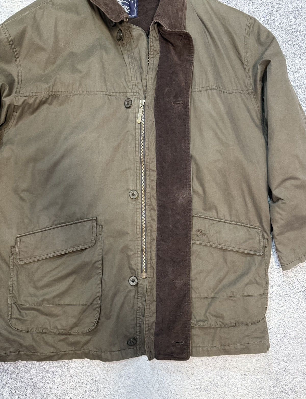 Burberry Burberrys Mens Vintage Brown Jacket Nova Check Lined 56 Coat Size US XL / EU 56 / 4 - 10 Thumbnail