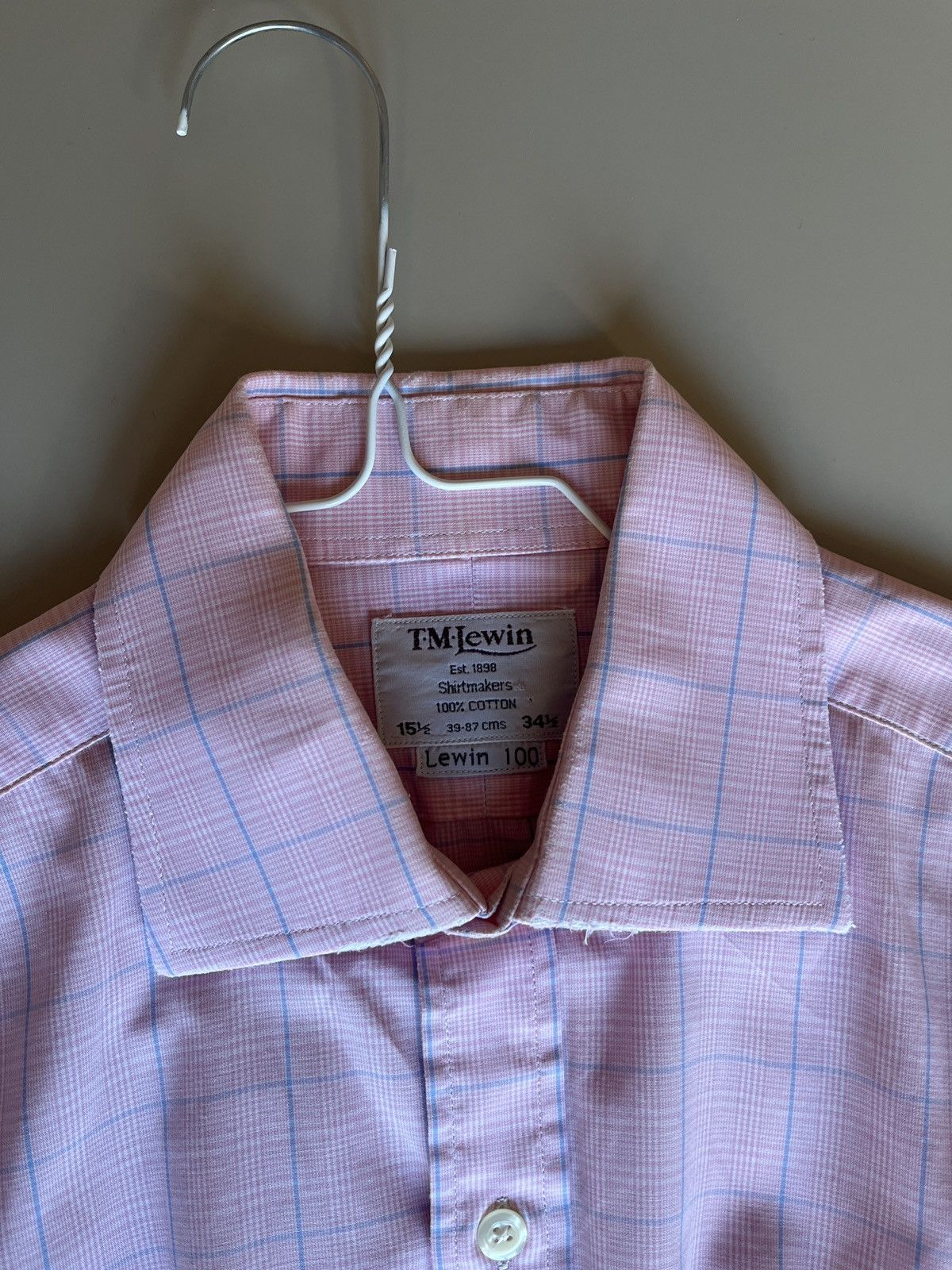 T.M. Lewin NEW TM LEVIN Shirt Size 38L - 2 Thumbnail
