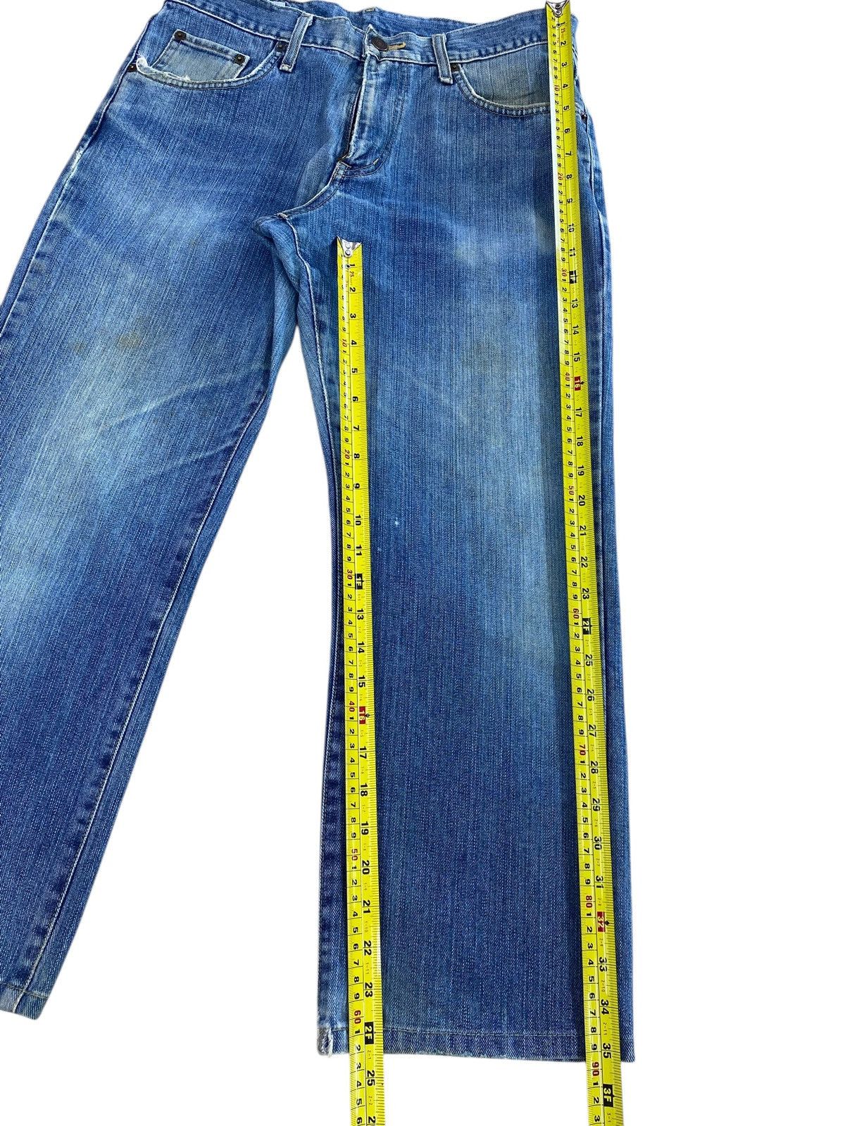 Edwin Edwin Faded Wash Whiskered Style Straight Leg Jeans Size US 31 - 8 Thumbnail