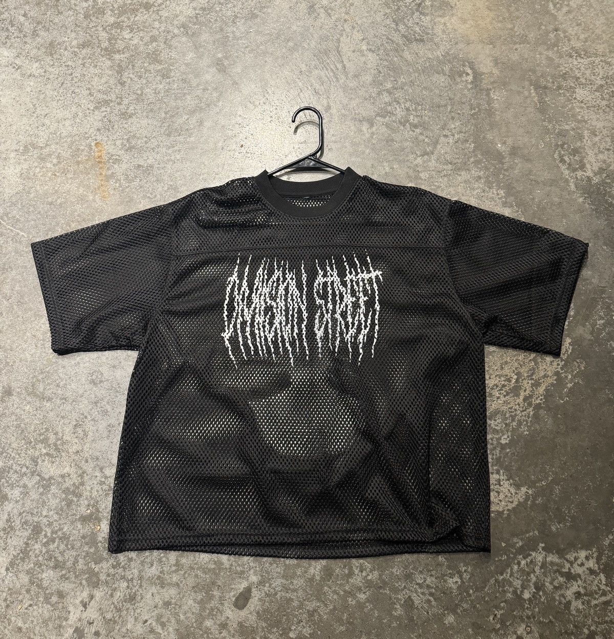 Japanese Brand × Vintage Mesh Gothic Scripture vamp short-sleeve Size US M / EU 48-50 / 2 - 1 Thumbnail