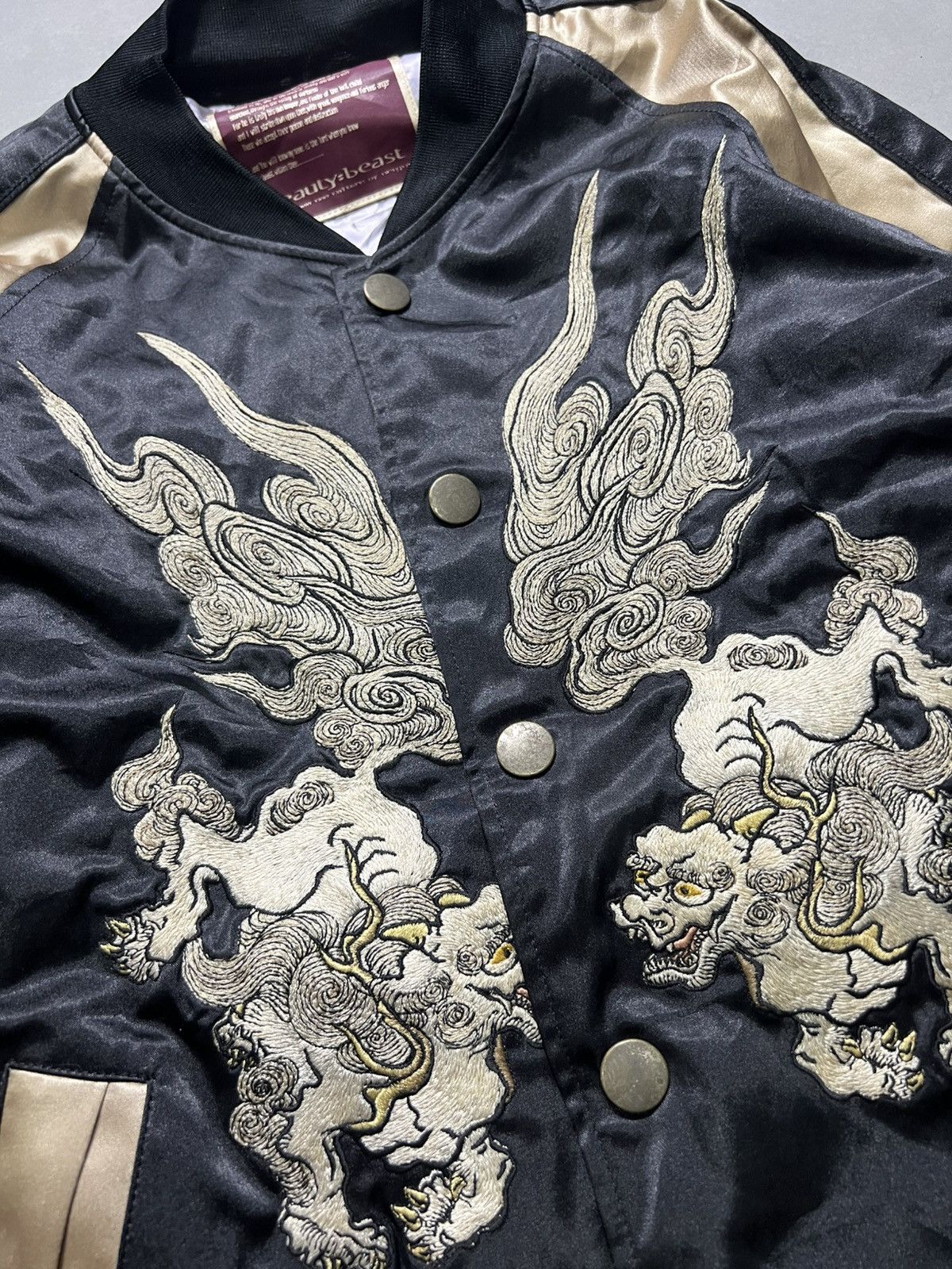 Beauty Beast Beauty Beast - Chinese Lion Sukajan Jacket Size US M / EU 48-50 / 2 - 6 Thumbnail