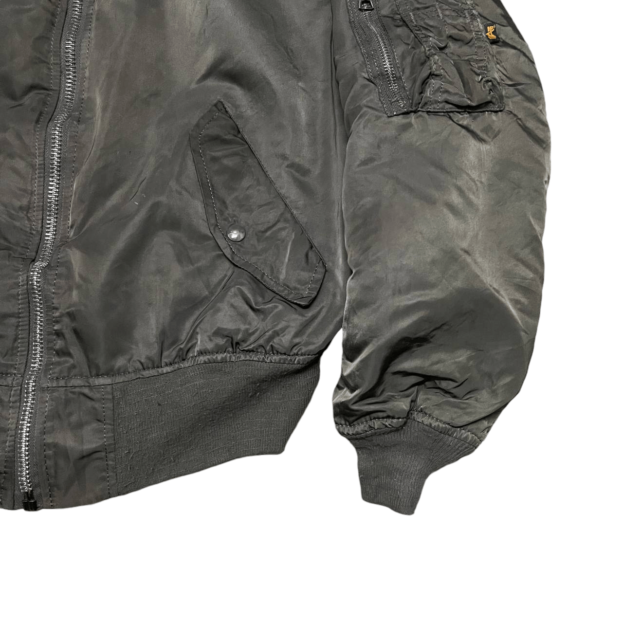 Alpha Industries Vintage Alpha Industries Ma 1 Flyers Bomber Jacket Military Size US M / EU 48-50 / 2 - 4 Thumbnail