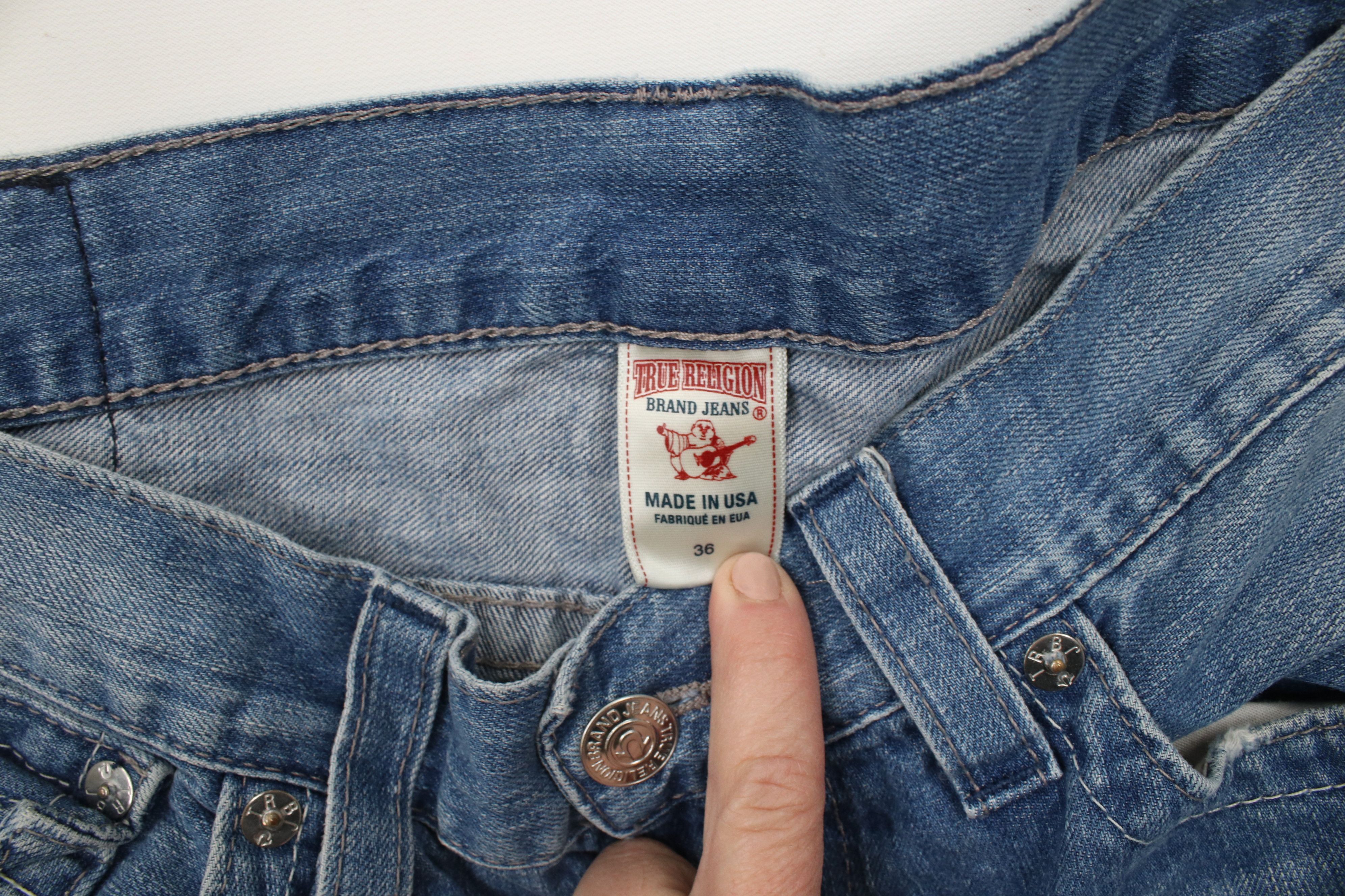True Religion × Vintage Vintage True Religion Straight Wide Leg Denim Jeans USA Size US 36 / EU 52 - 9 Thumbnail