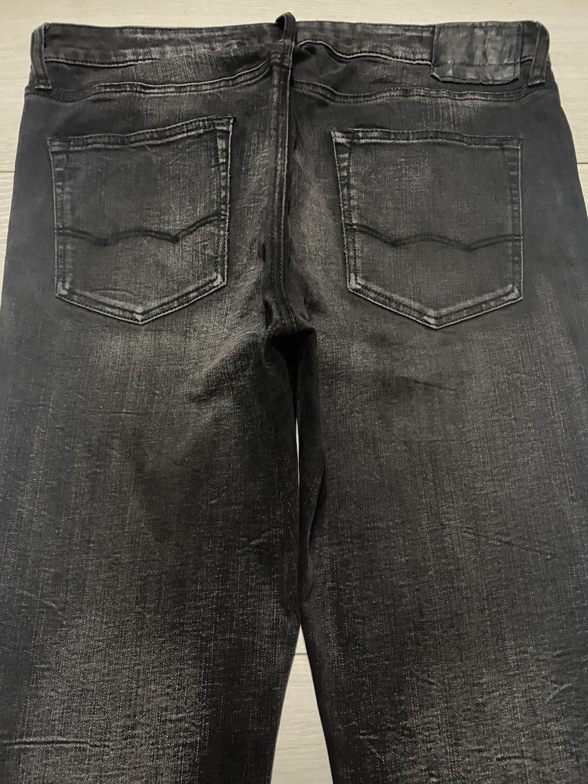 American Eagle Outfitters Vintage American Eagle Outfitter Black Denim Tears Slim Jean Size US 36 / EU 52 - 4 Thumbnail