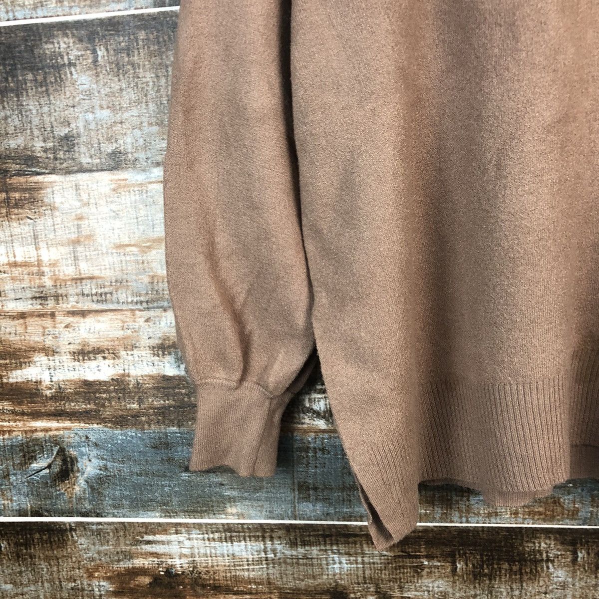 GU × Homespun Knitwear GU Brown vintage Knitwear #A1794 Size US L / EU 52-54 / 3 - 7 Thumbnail