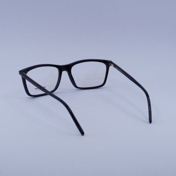 Saint Laurent Paris Saint Laurent SL296 001 Eyeglasses Black 55mm Rectangle Size ONE SIZE - 9 Thumbnail