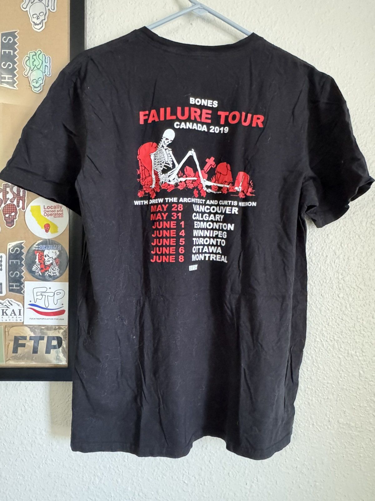 TeamSESH Bones Teamsesh Failure 2019 Tour tee Size US L / EU 52-54 / 3 - 2 Thumbnail