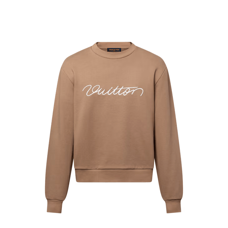 Embroidered Cotton Crewneck