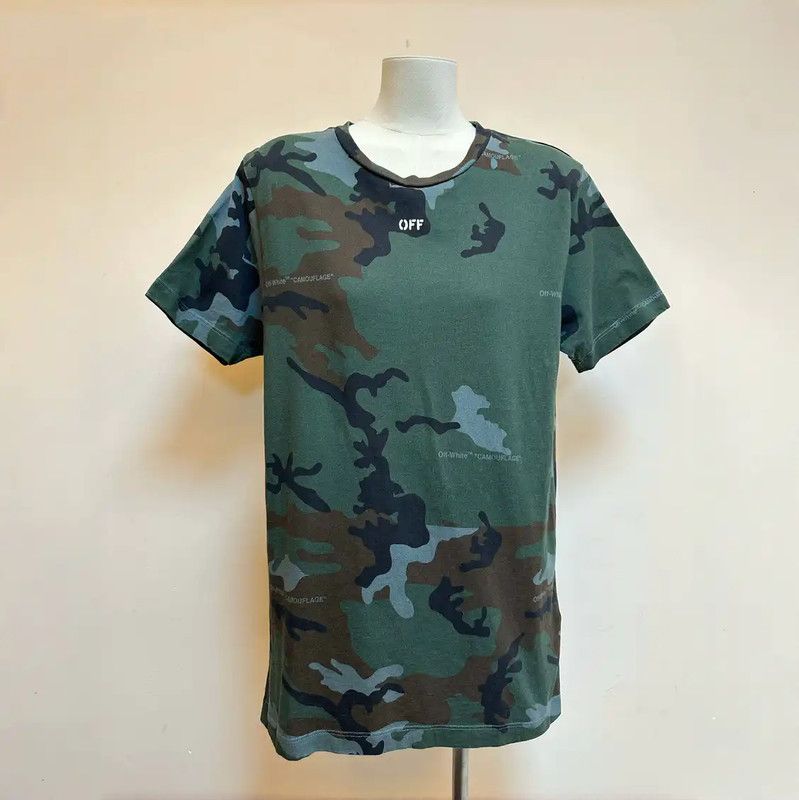 Off-White Camouflage Logo Short Sleeve T-shirt 0089