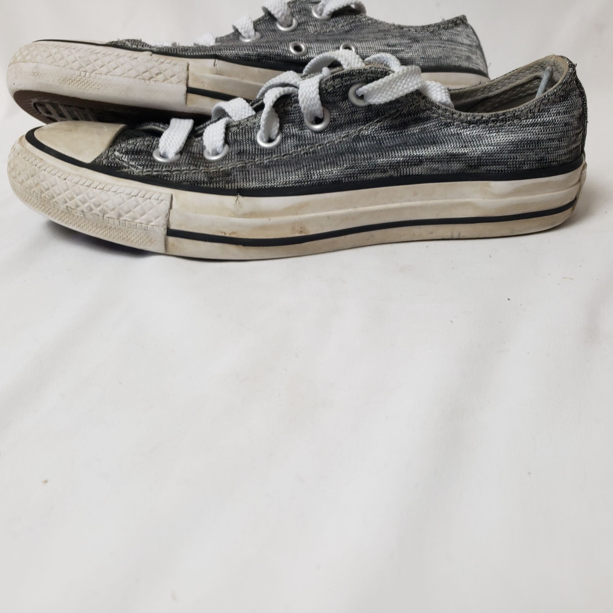 Converse Converse All Star Women's Grey Low Top Lace Up Sneakers Sz 6 Size US 6 / IT 36 - 2 Thumbnail