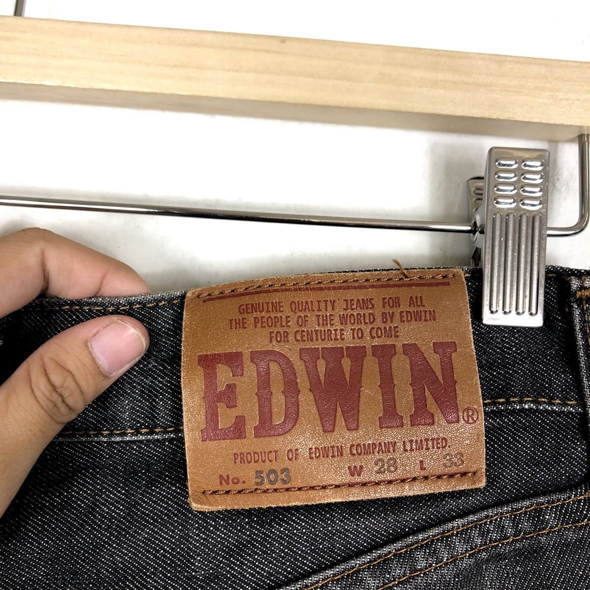 Japanese Brand 🔥VINTAGE EDWIN 503 REGULAR STRAIGHT CUT DENIM JEANS JAPAN Size US 27 - 14 Thumbnail