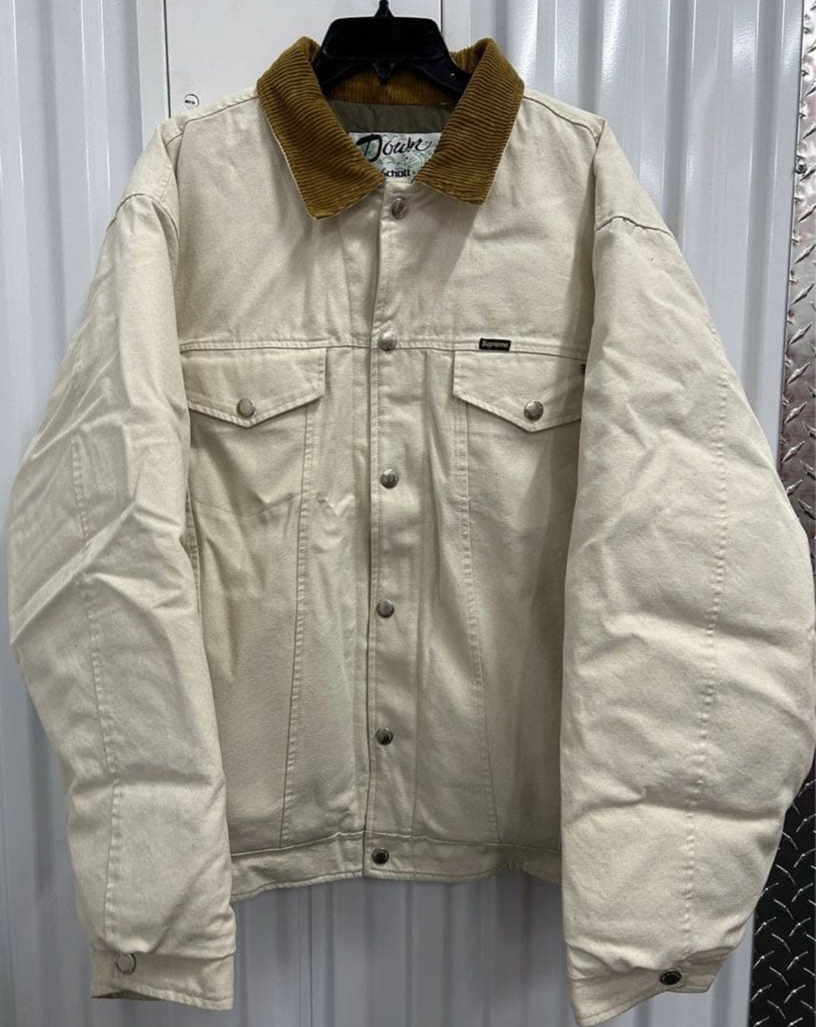 Schott × Supreme Trucker Down Jacket Size US XL / EU 56 / 4 - 1 Thumbnail