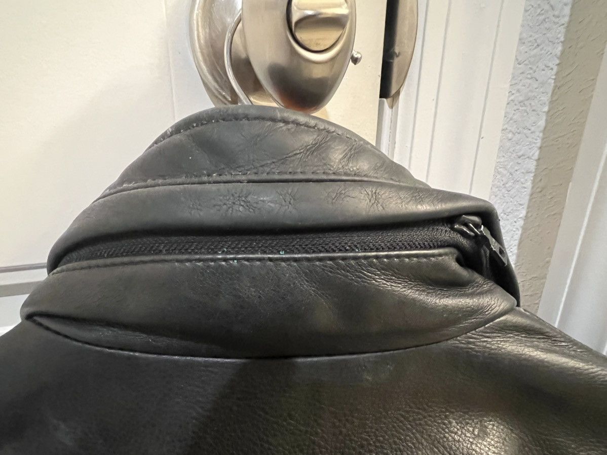 Andrew Marc Vintage 90s Andrew Marc Black Cowhide Leather Trench Coat Size US L / EU 52-54 / 3 - 9 Thumbnail