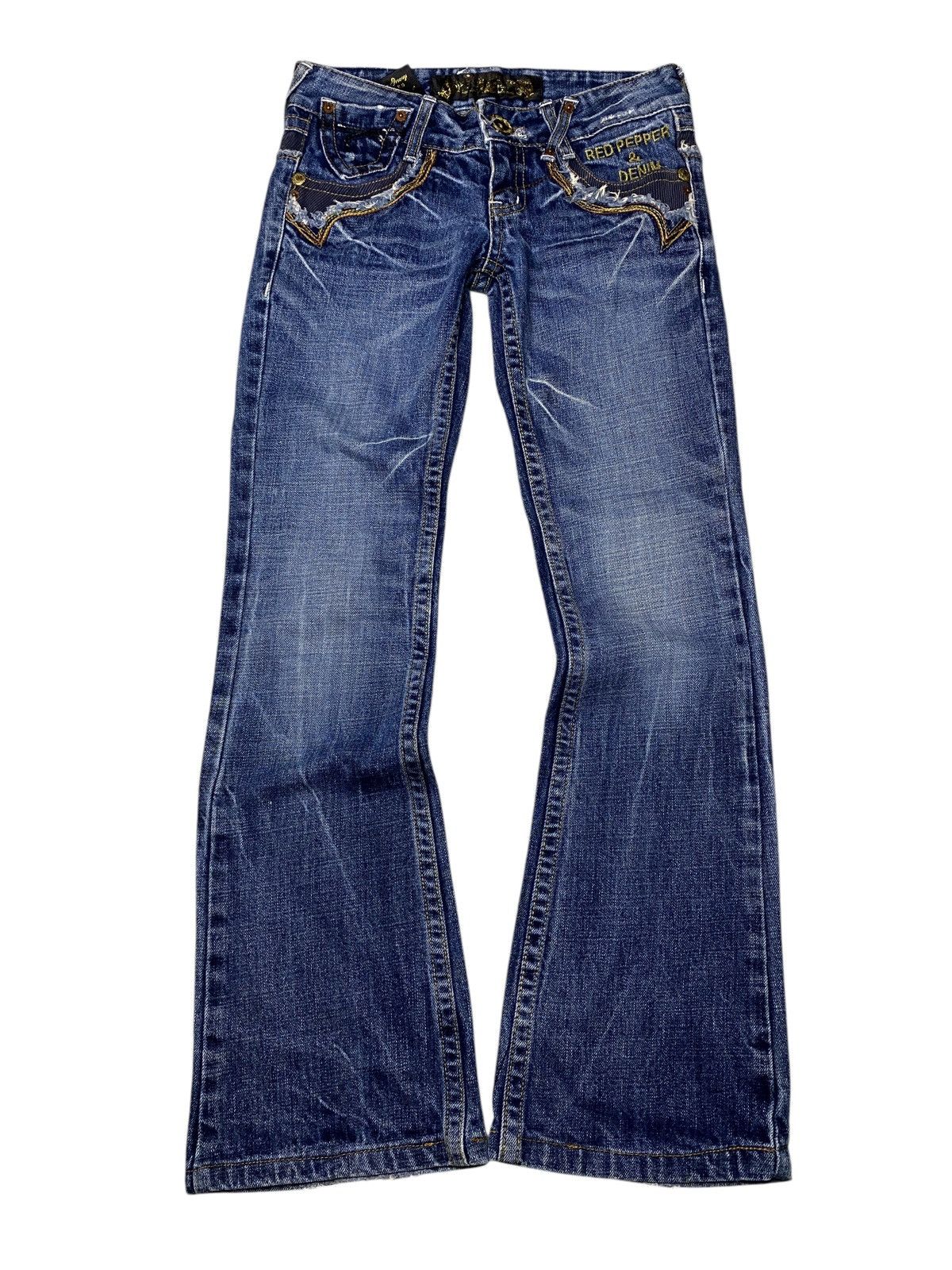 2000's Red Pepper Ethnic Flared Jeans