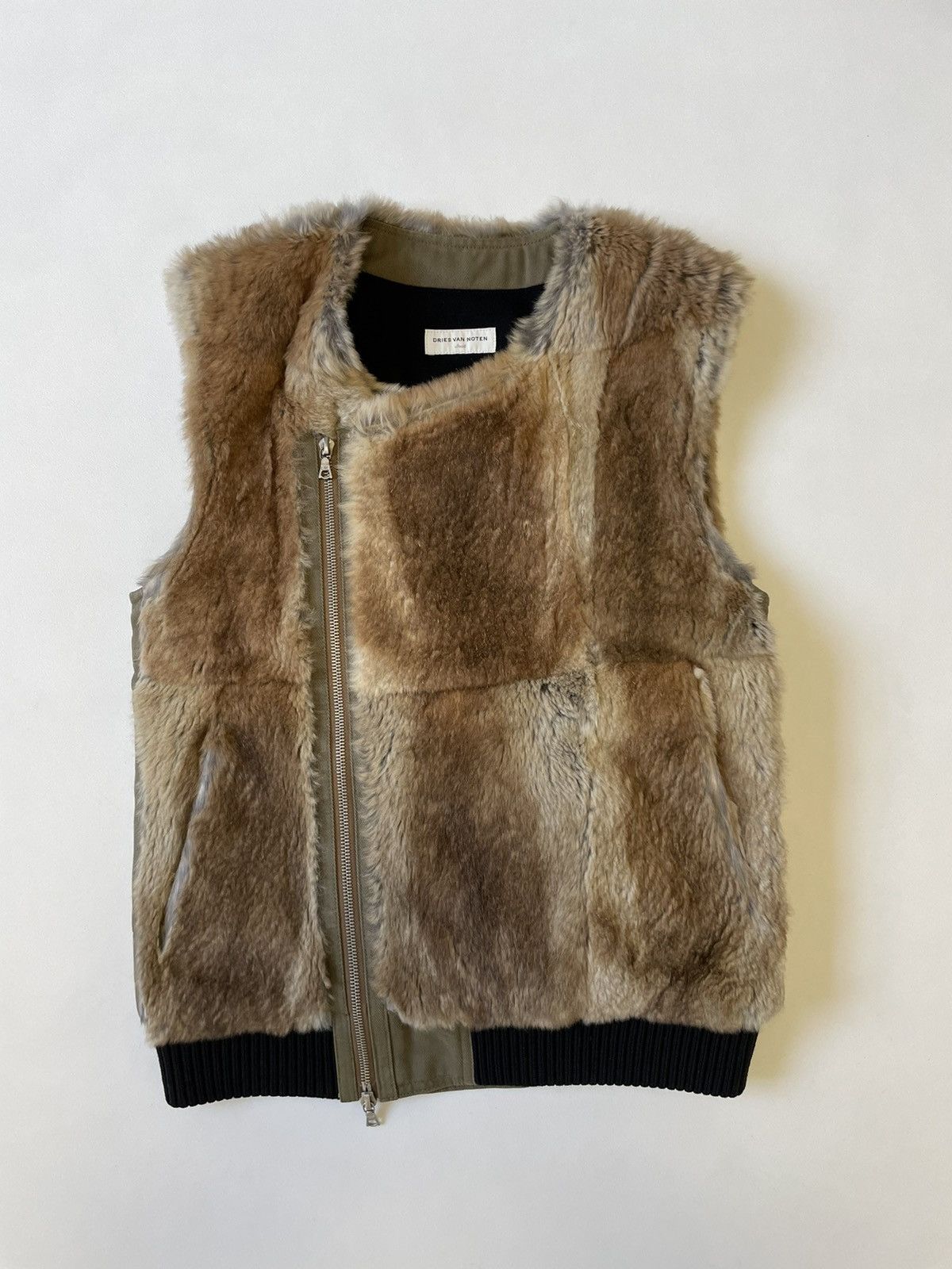 Dries Van Noten A/W 10 Rabbit Fur Biker Vest Size US S / EU 44-46 / 1 - 18 Thumbnail