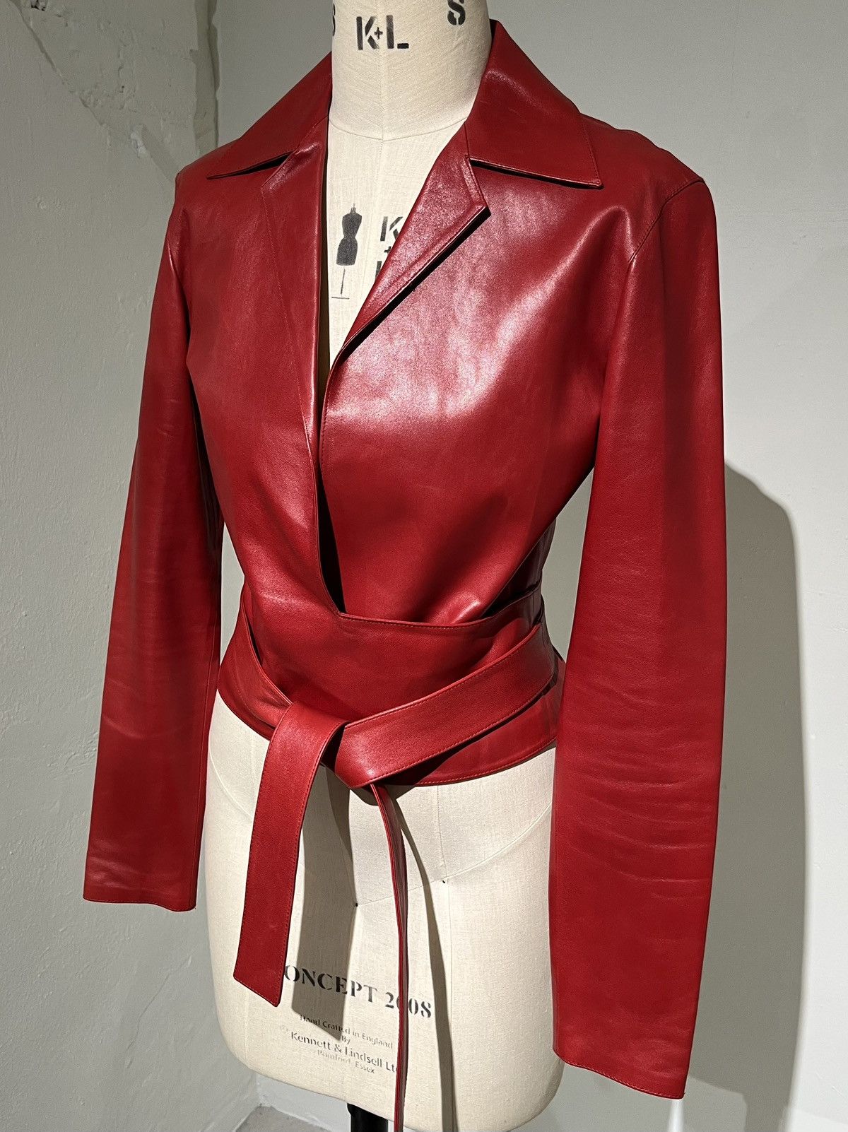 Gucci 2001 Tom Ford Wrap Leather Shirt Size S / US 4 / IT 40 - 6 Thumbnail
