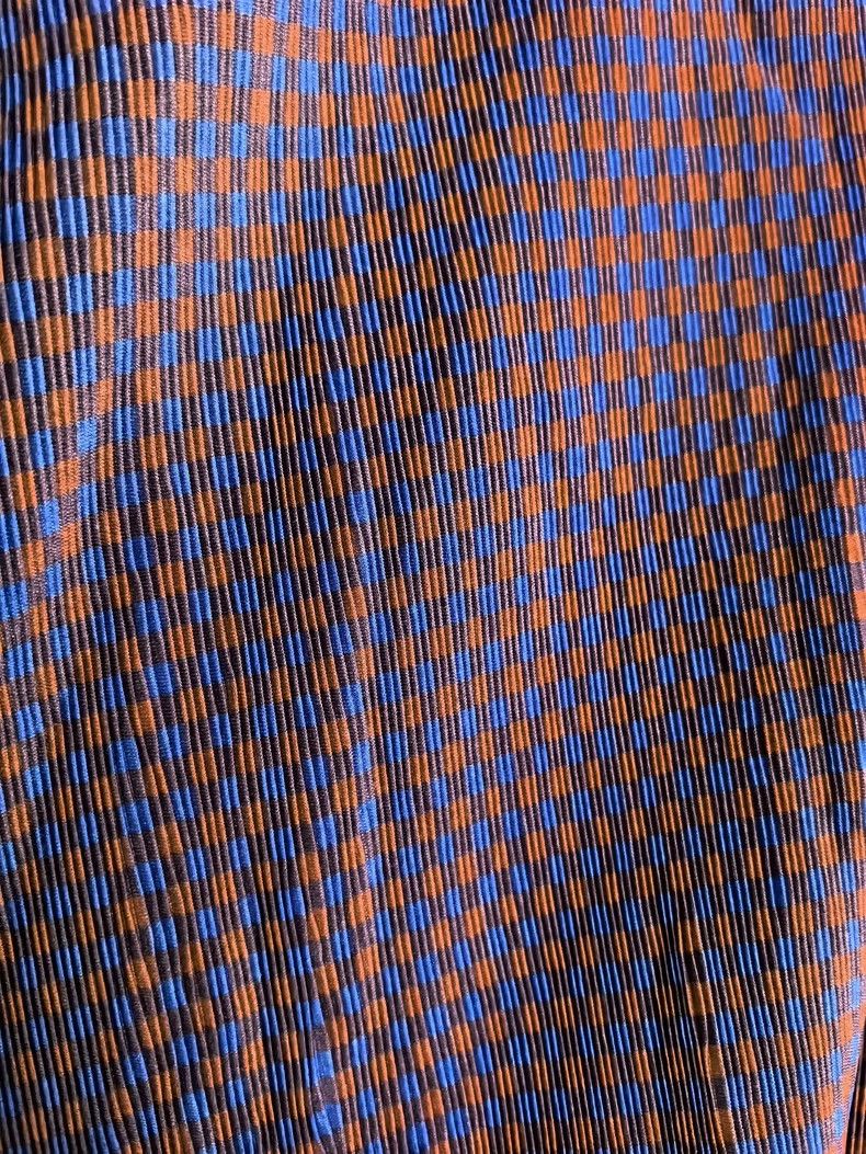 Issey Miyake Issey Miyake size:3 Purple round dark checkered top Size M / US 6-8 / IT 42-44 - 2 Thumbnail