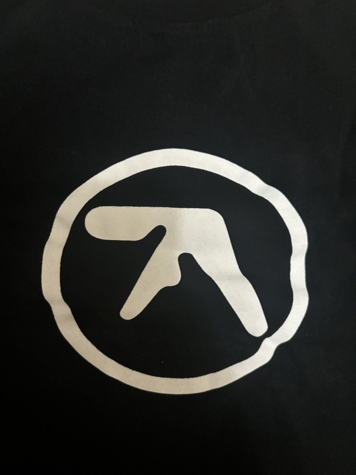 Band Tees Aphex Twin Logo Warp Records Black t shirt Size US XL / EU 56 / 4 - 5 Thumbnail