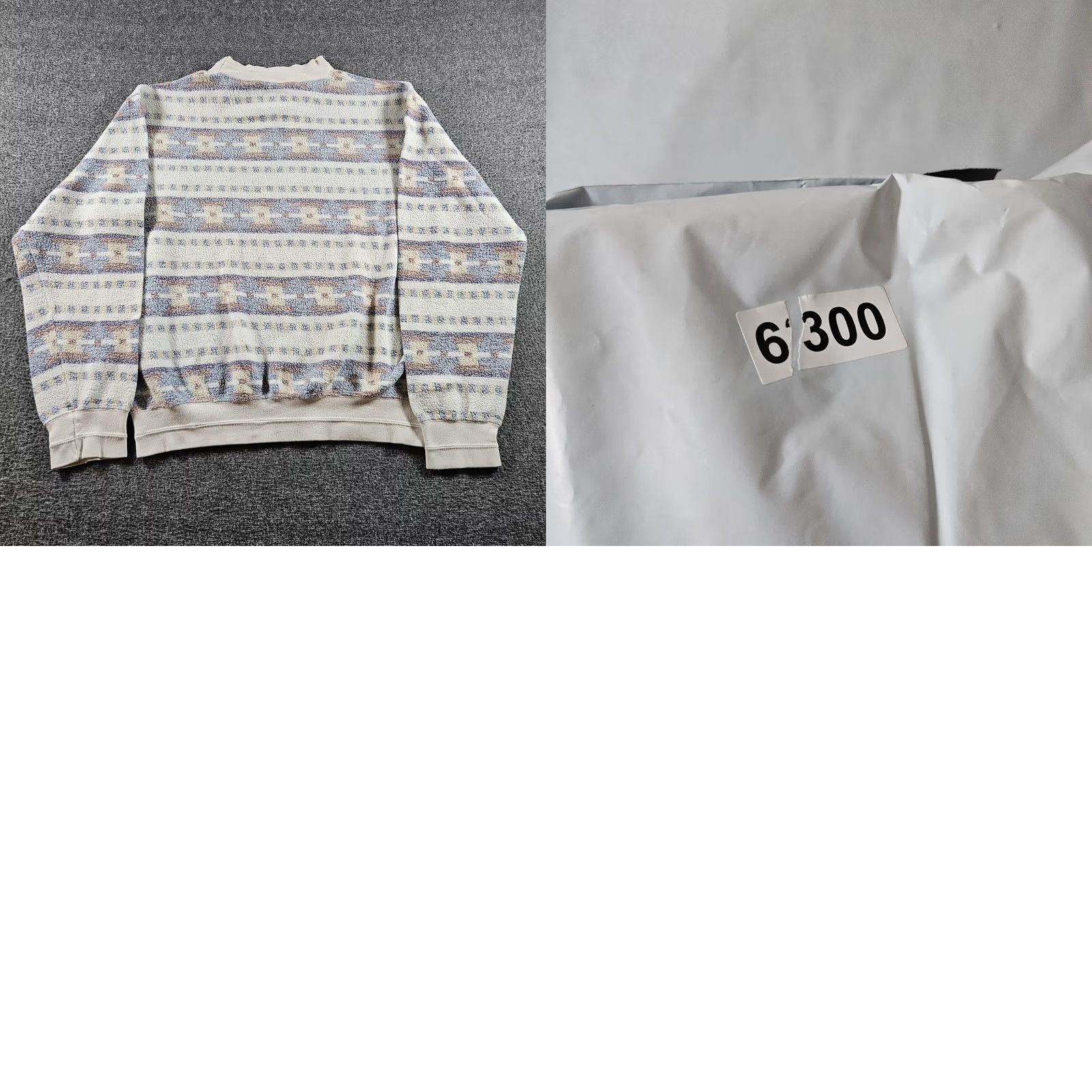 Vintage Woolrich Sweater Mens Medium White Geometric Knit Mock Neck Pullover Winter Size US M / EU 48-50 / 2 - 8 Thumbnail