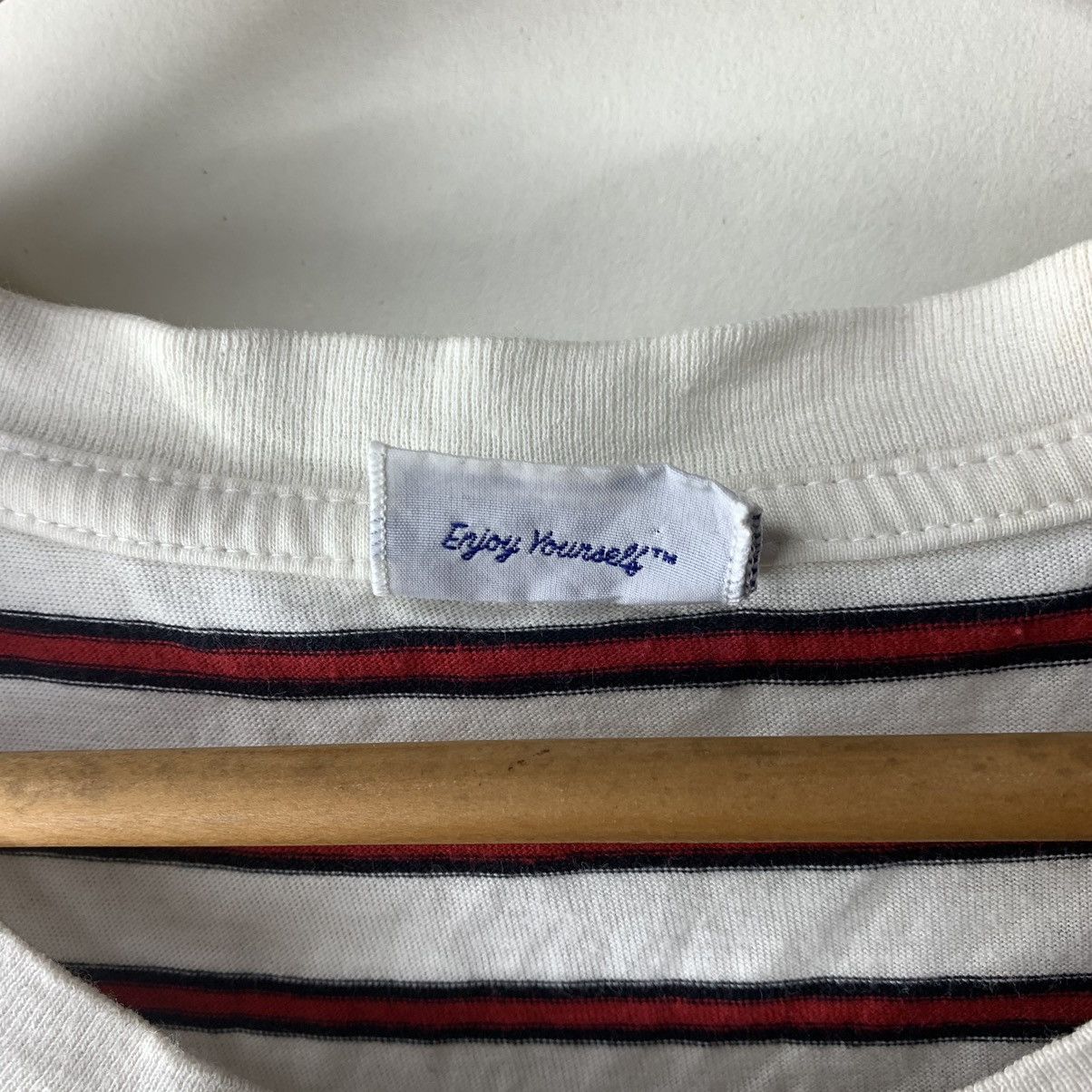 Stussy × Vintage Y2k Vintage Stussy Striped Tee Size US L / EU 52-54 / 3 - 8 Thumbnail