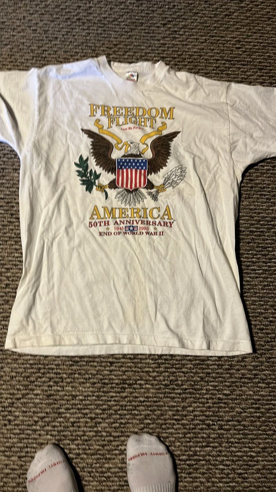 Other Vintage American World War 2 Anniversary Freedom Flight Size US XL / EU 56 / 4 - 1 Thumbnail