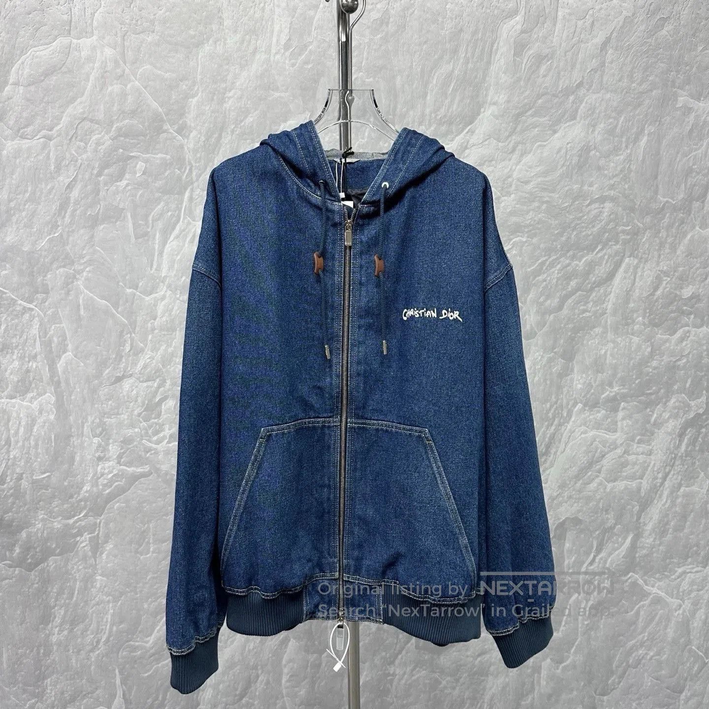 Dior Dior Letter Embroidery Hooded Denim Jacket. Size US L / EU 52-54 / 3 - 1 Thumbnail