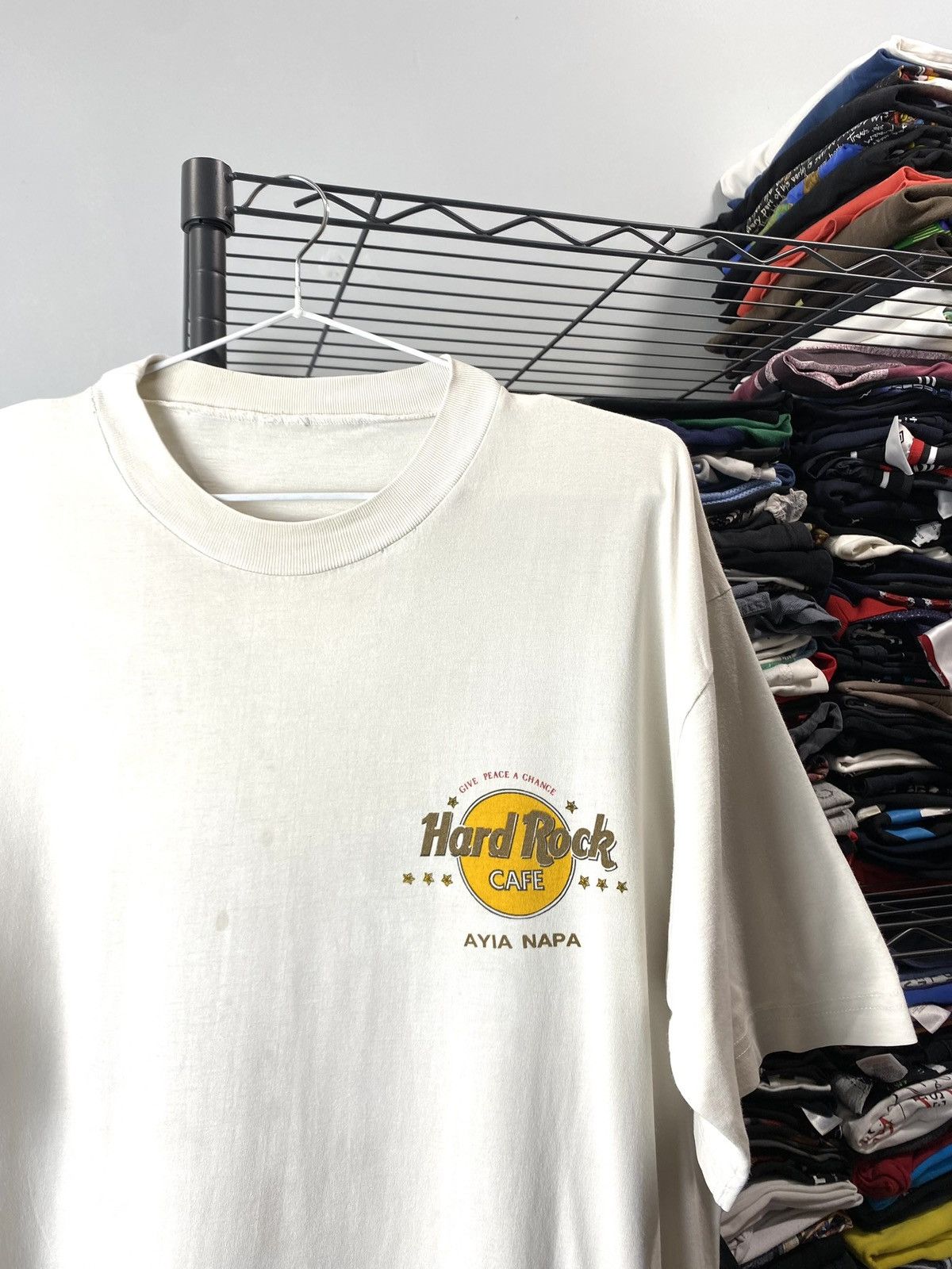 Hard Rock Cafe Vintage 80-90’s Hard Rock Cafe Ayia Napa TShirt Size US L / EU 52-54 / 3 - 3 Thumbnail