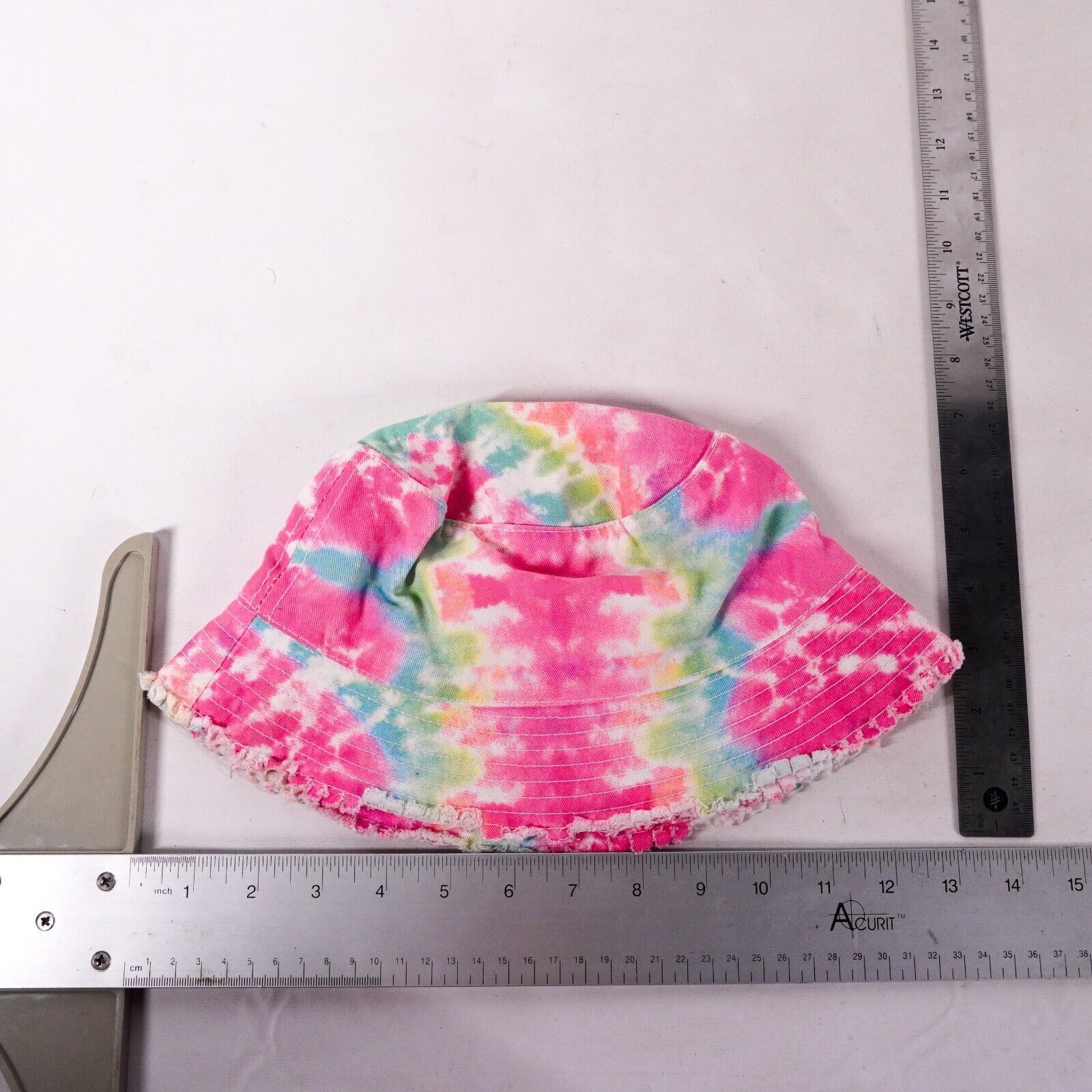 Pink Rainbow Swirl Colorful Tie Dye Bucket Hat Hippy Hippie Cap Size ONE SIZE - 6 Thumbnail