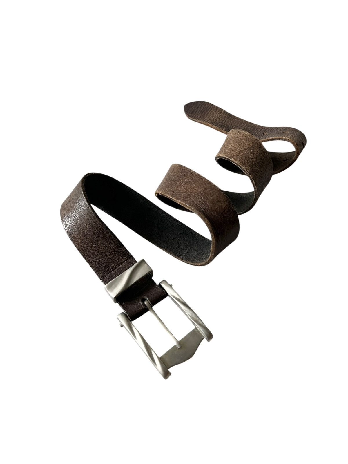 Tornado Mart 2000s Tornado Mart Patina Leather Belt Size 30 - 1 Thumbnail