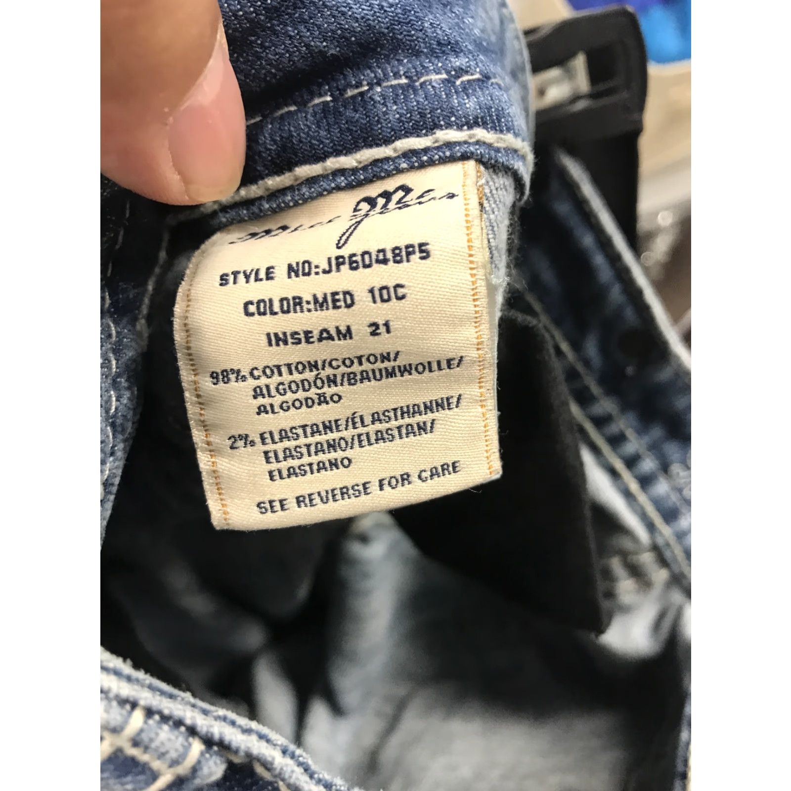 Miss Me Miss Me Capri Jeans Women's 30 Medium Wash Denim JP6048P5 Jeans Capris 5-Pocket Slim Blue Autumn Womens Mens Size 30" / US 8 / IT 44 - 6 Thumbnail