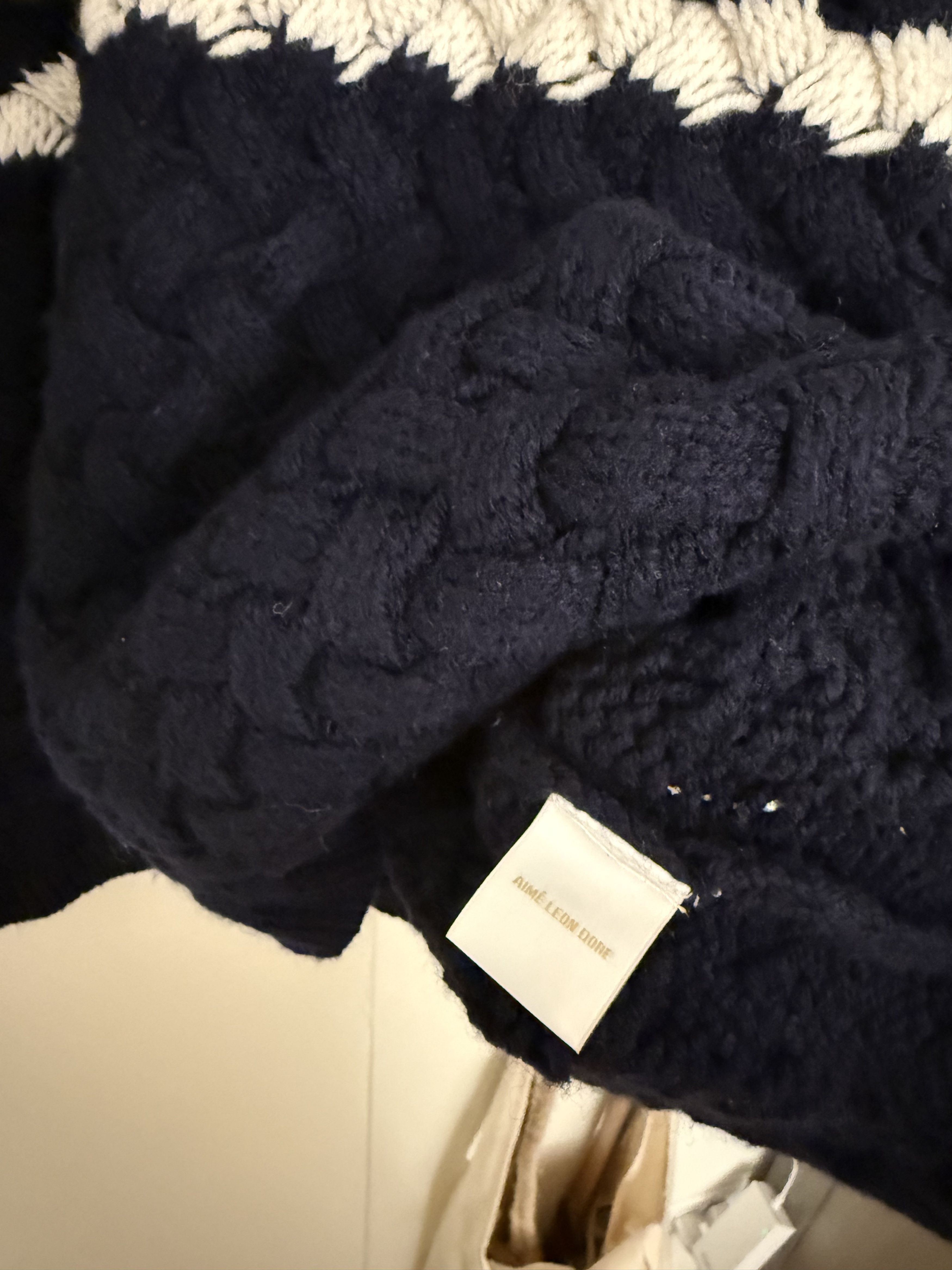 Aime Leon Dore Aime Leon Dore Basketweave Knit Rugby size MEDIUM Size US M / EU 48-50 / 2 - 2 Thumbnail