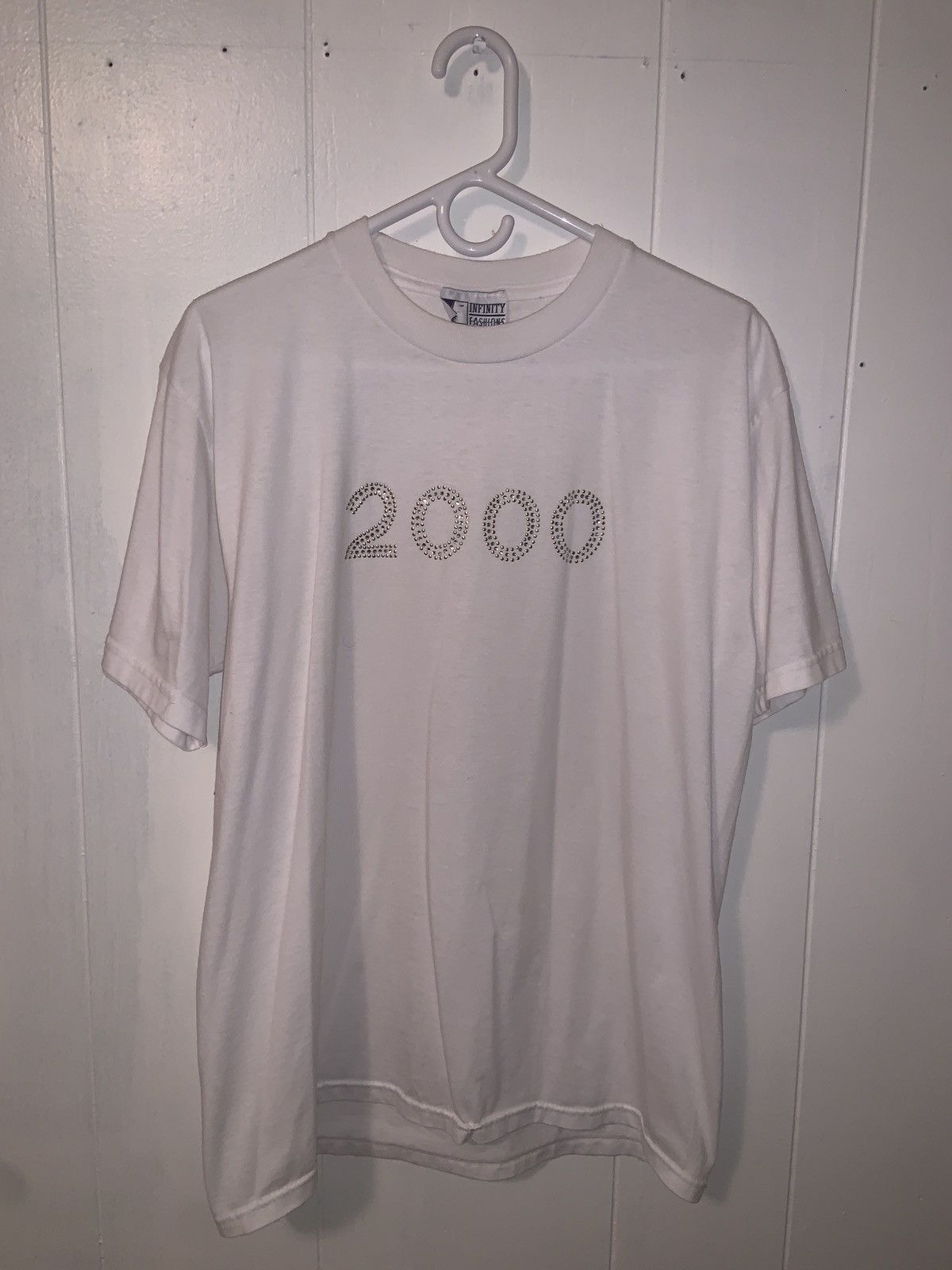 Other White Vintage T “2000” Jewels on chest - Size Large Size US L / EU 52-54 / 3 - 7 Thumbnail