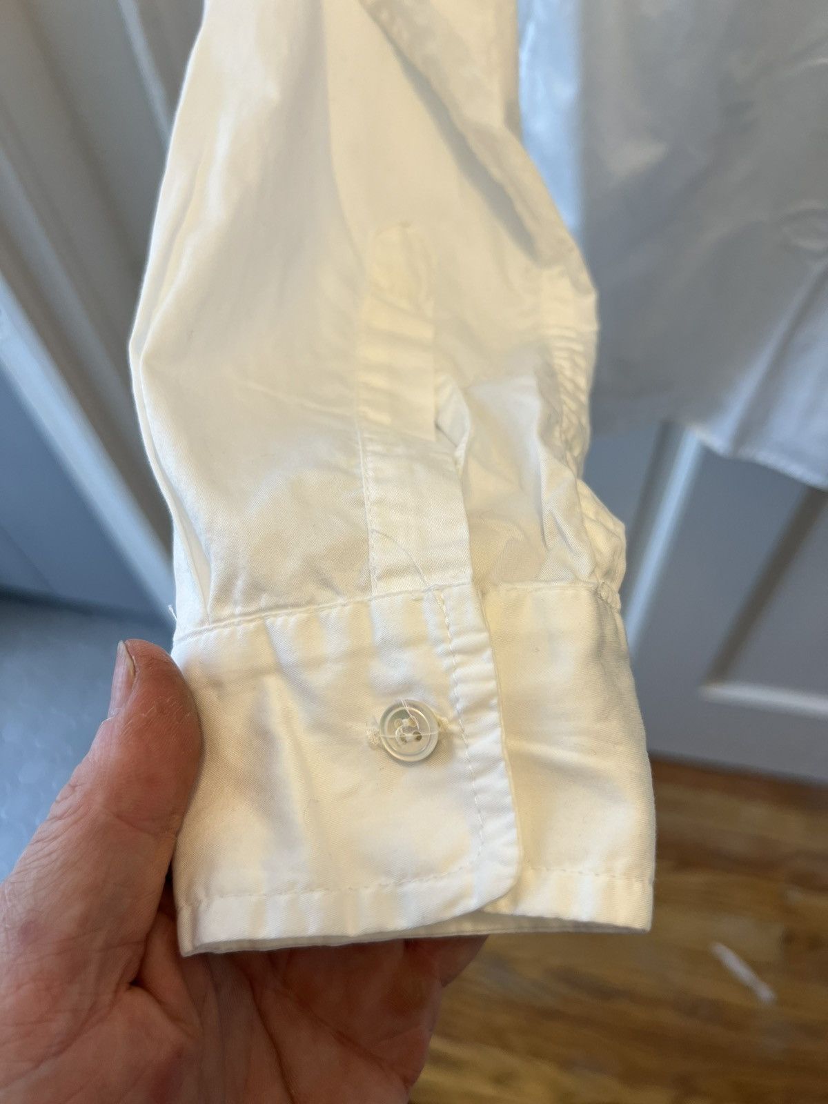Paul Harnden cotton band coller shirt