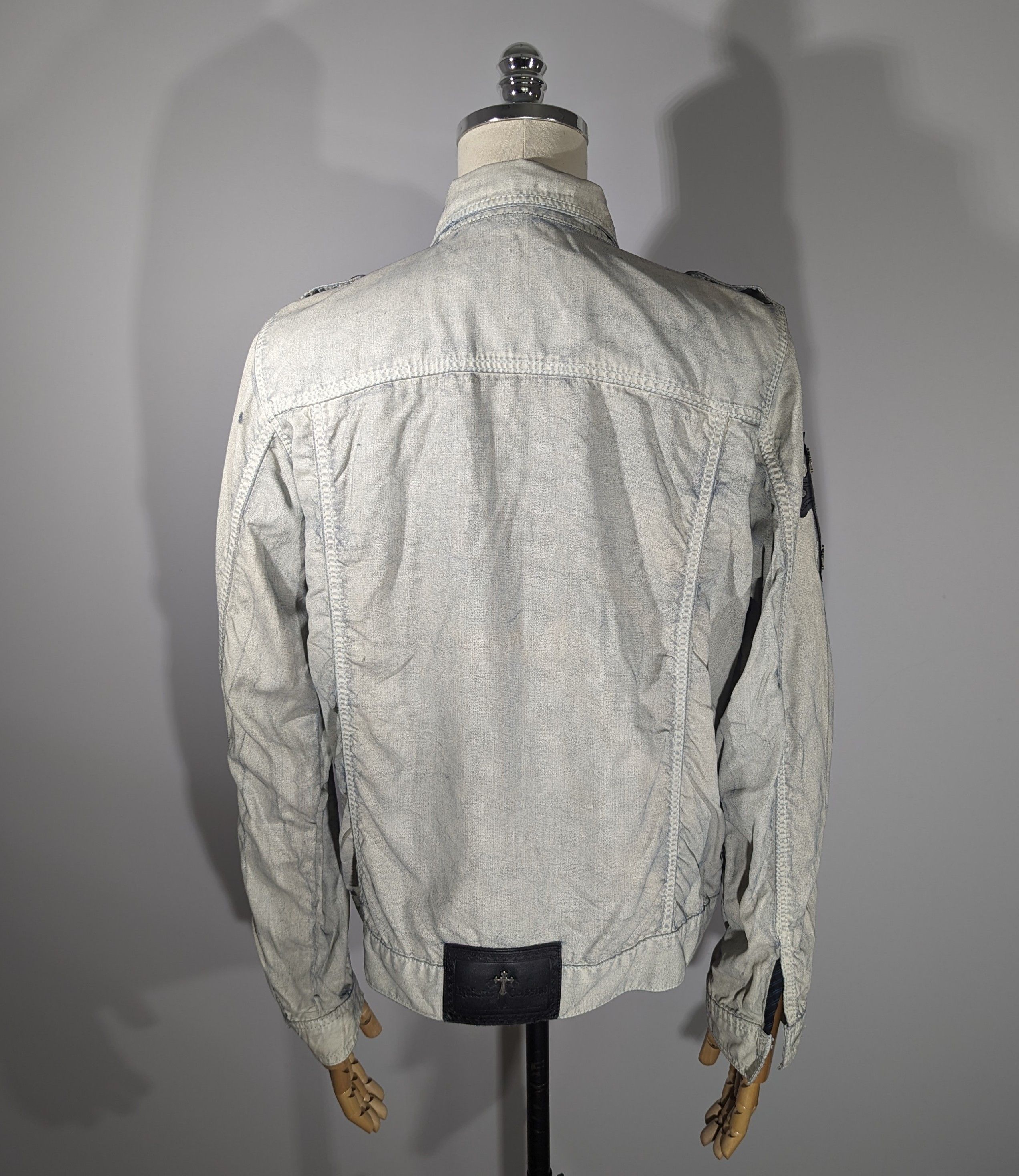 Other Roberto Geissini Monaco Denim Jacket With Crosses Very Rare Size US M / EU 48-50 / 2 - 13 Thumbnail