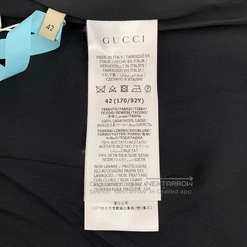 Gucci Gucci Black side button decoration wool round neck short-s Size M / US 6-8 / IT 42-44 - 7 Thumbnail
