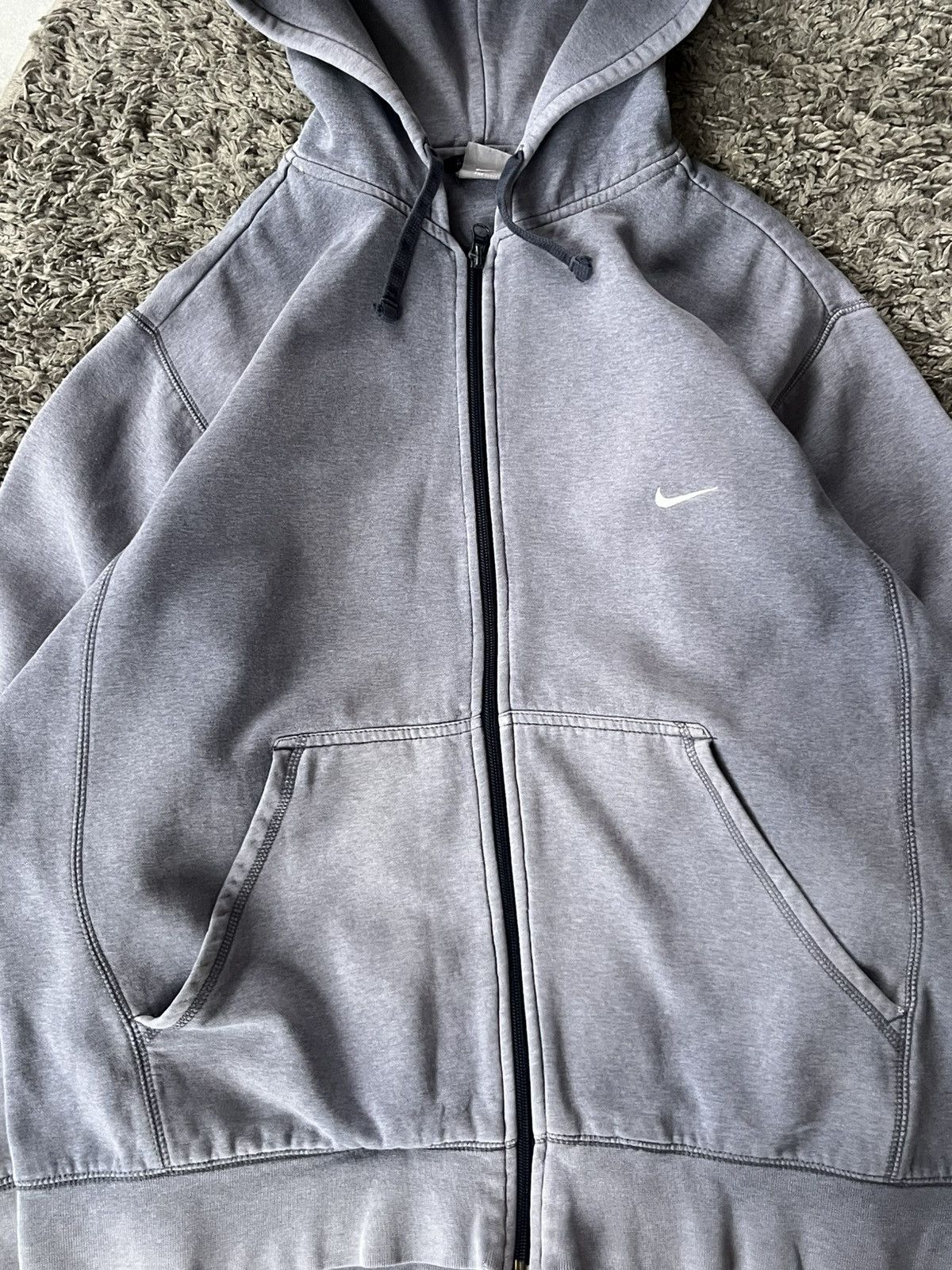 Nike Vintage 00’s Zip Hoodie Nike Air BIG LOGO Streetwear Size US L / EU 52-54 / 3 - 9 Thumbnail