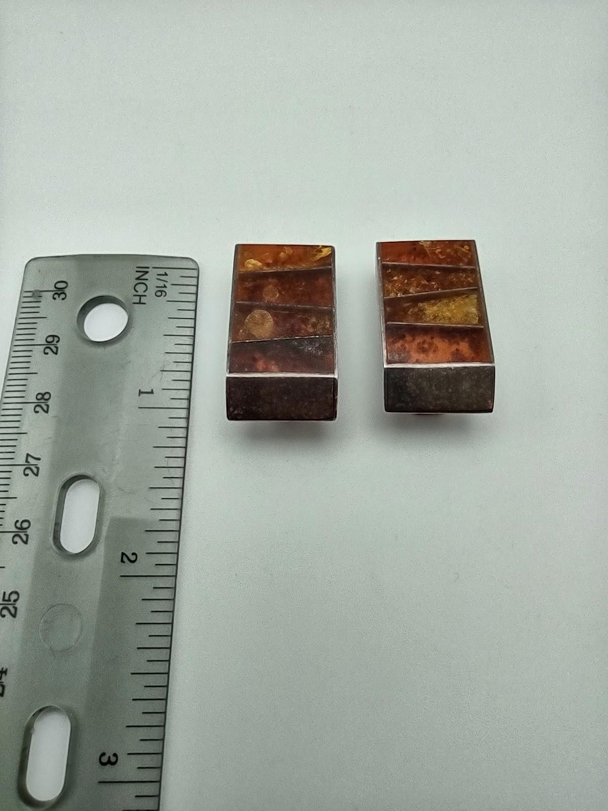 The Unbranded Brand Vintage Polish Silver Amber Modernist Set, circa 1960s–1970s Size ONE SIZE - 4 Thumbnail