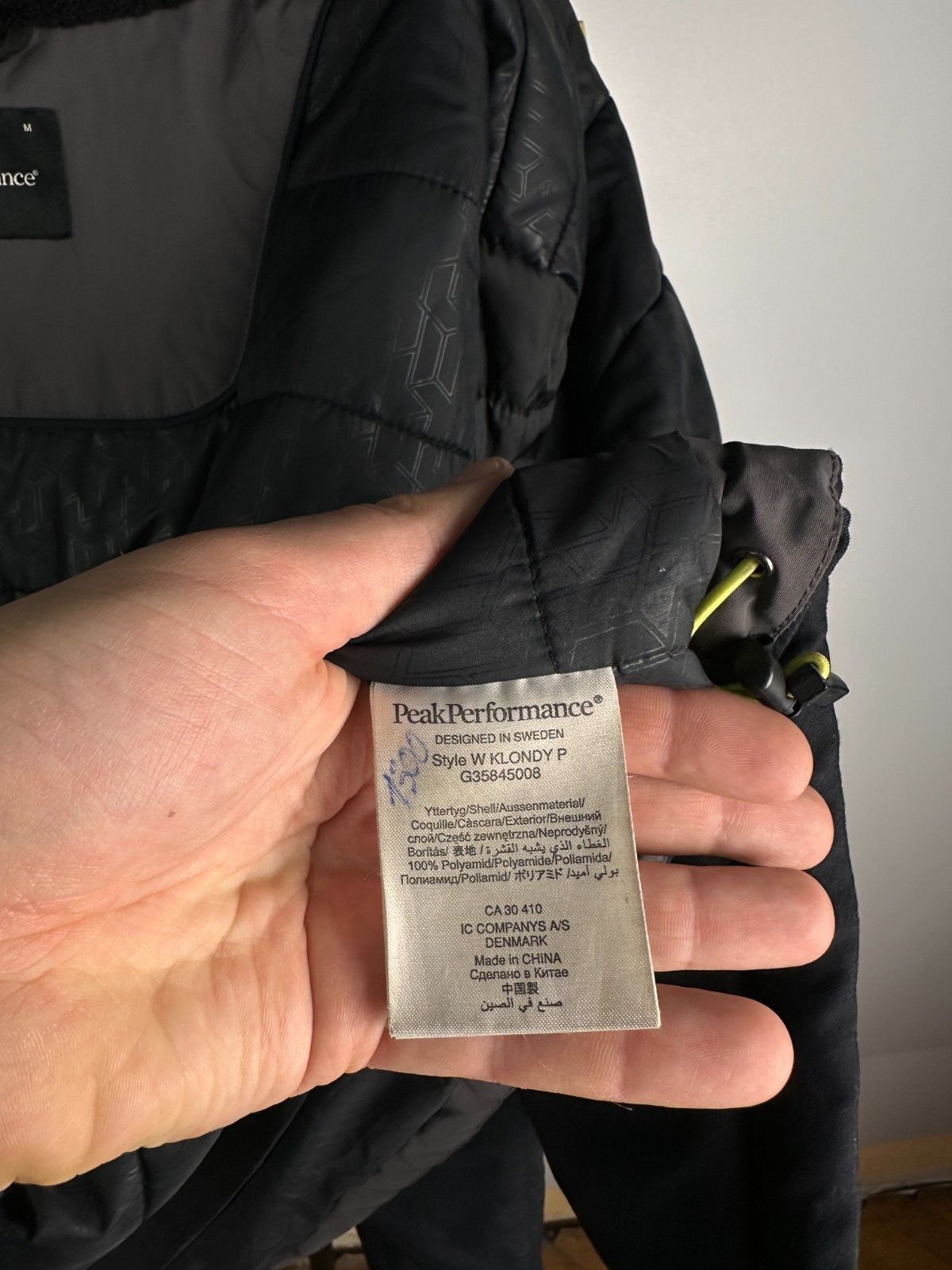 Peak Performance Peak Performance Klond Parka Winter Jacket Black Yellow Sz M Size M / US 6-8 / IT 42-44 - 10 Thumbnail