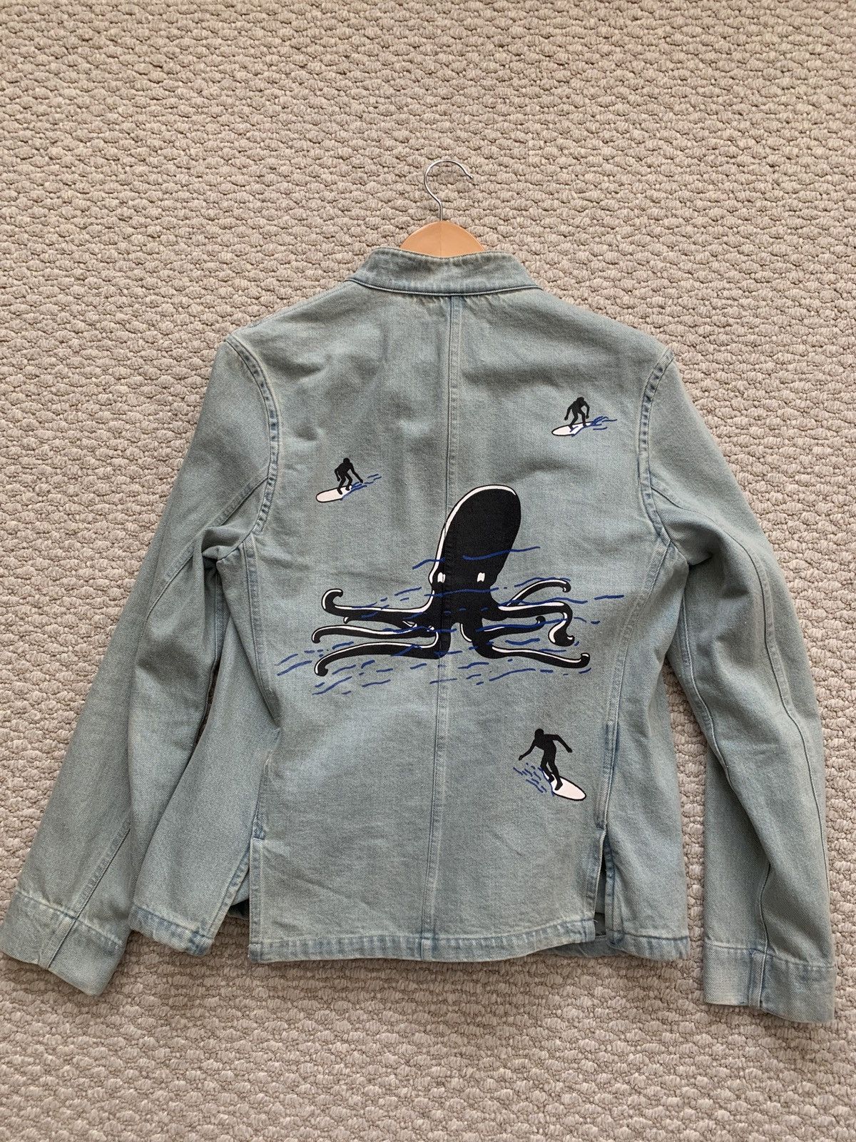 Our Legacy Our Legacy Octopus Print Denim Jacket Size US S / EU 44-46 / 1 - 1 Thumbnail