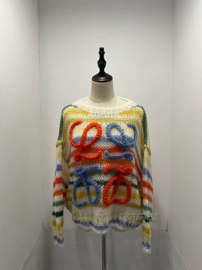 Loewe Loewe Mohair Embroidered Big Logo Sweater Size XS / US 0-2 / IT 36-38 - 1 Thumbnail