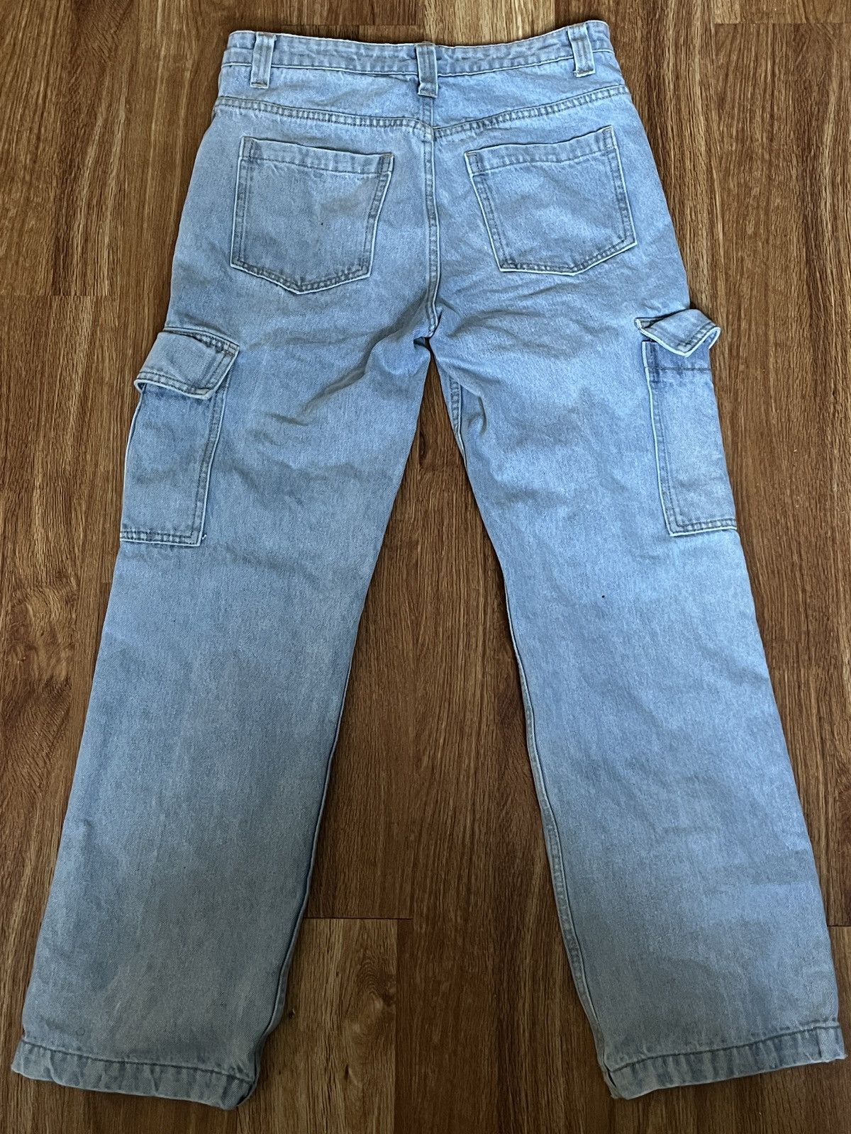 Denim & Co. Cargo Jeans - Blue - 32 - Streetwear y2k casual jeans Size US 32 / EU 48 - 2 Thumbnail