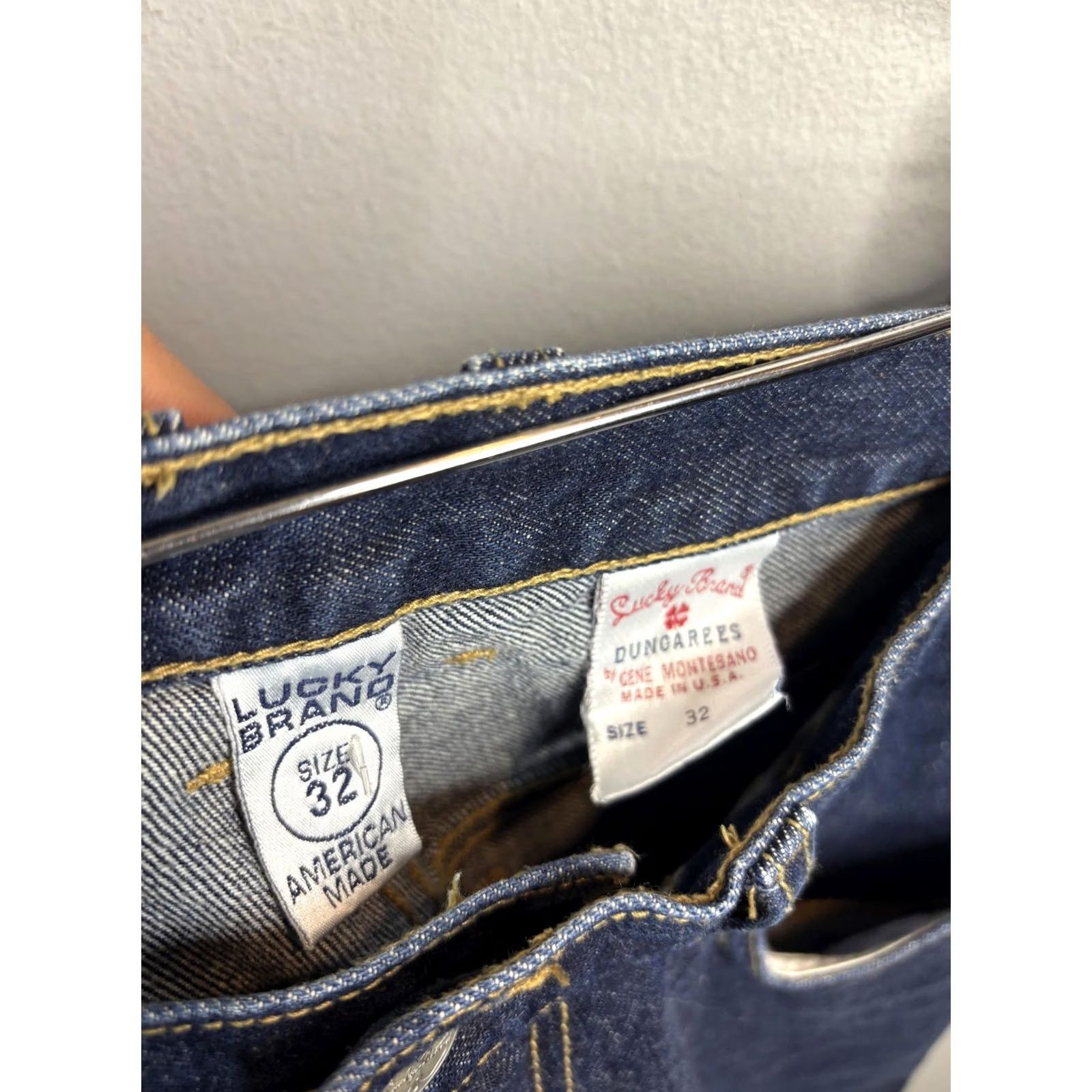 Lucky Brand VINTAGE Lucky Brand Dungarees Jeans Mens 33x29 Blue 81 Relaxed Straight USA Mens Girls Boys Size US 32 / EU 48 - 6 Thumbnail