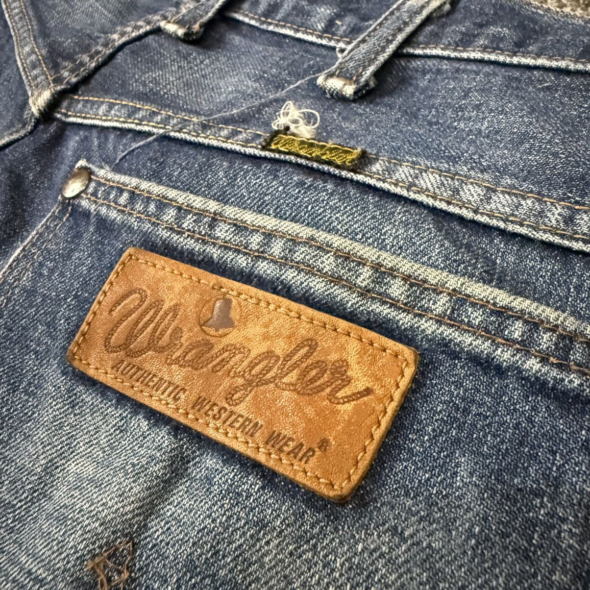Wrangler Vintage Wideleg Wrangler Blue Bell Selvedge Aging Wash Denim Size US 32 / EU 48 - 9 Thumbnail