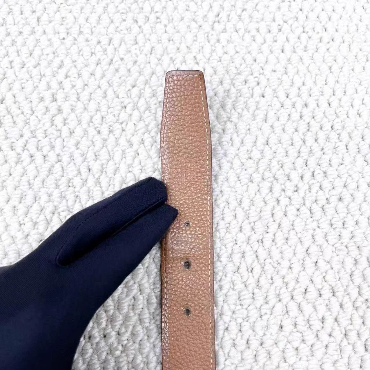 Hermes Hermes Classic H Buckle Reversible Calfskin Belt 80cm Size 28 - 5 Thumbnail