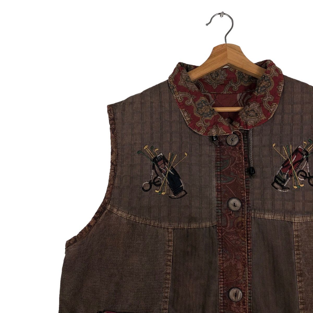 Japanese Brand 🔥90’s Vintage Vest Native Navajo Aztec Design Kapital Size US M / EU 48-50 / 2 - 7 Thumbnail