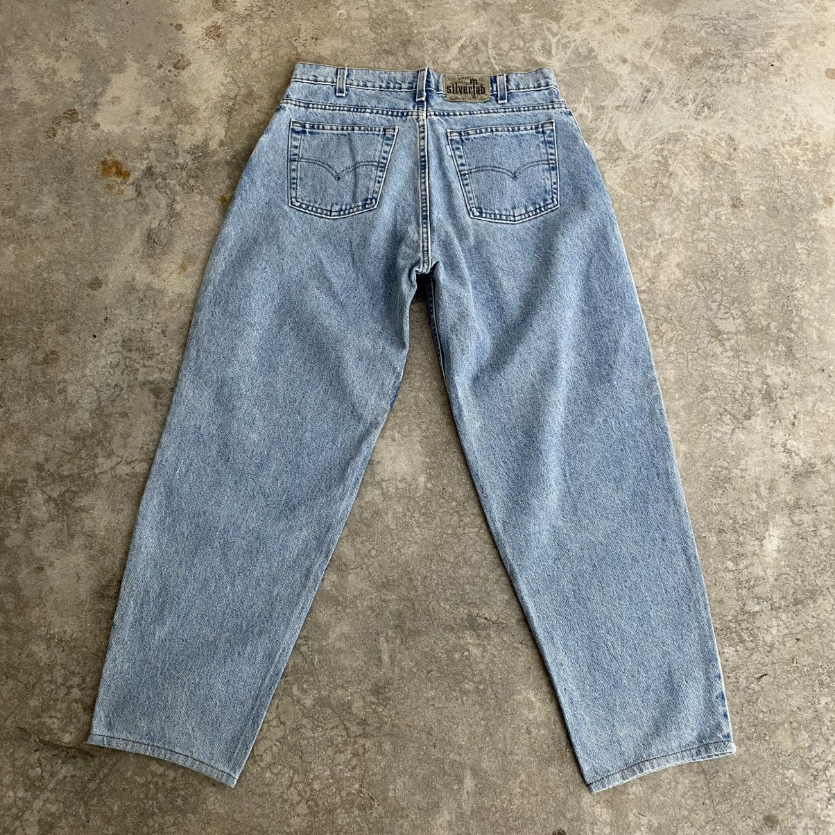 Levi's Vintage 90’s Levis Silvertab Loose Wide Denim Jeans Size US 33 - 10 Thumbnail