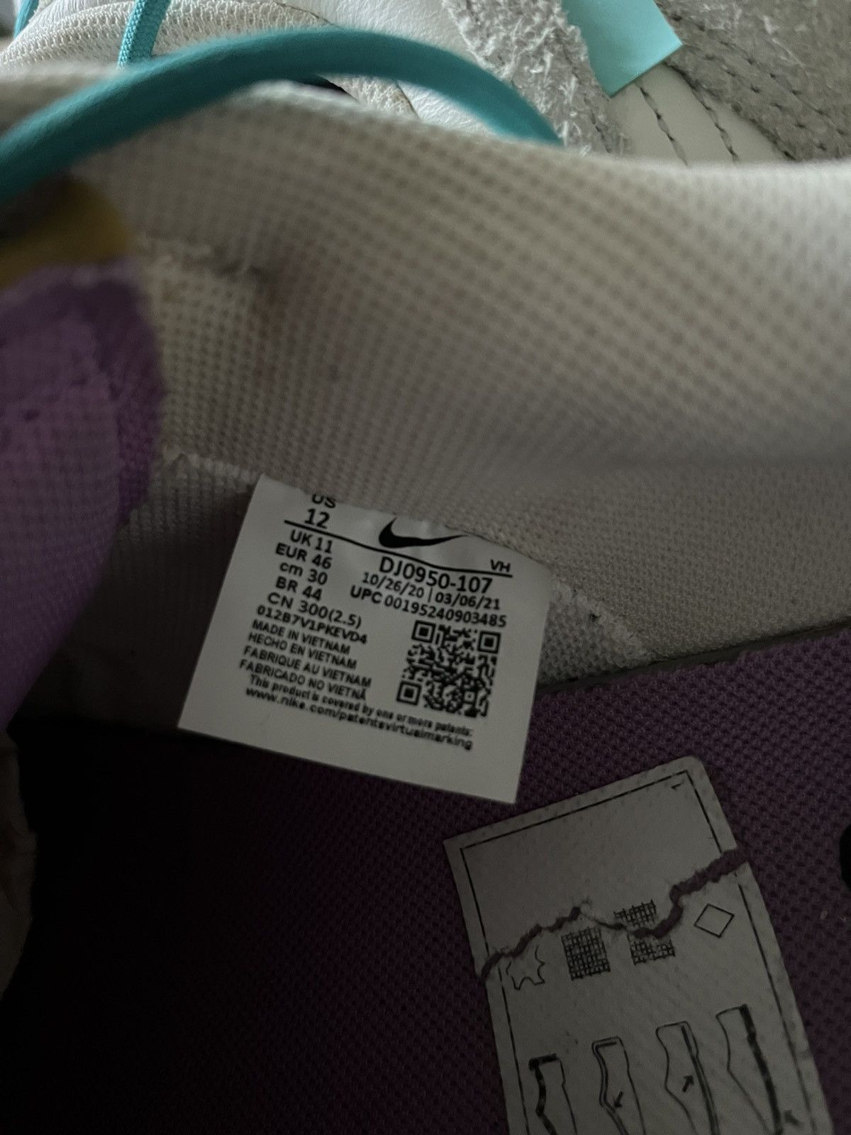 Nike Nike Dunk Off White Lot 36 Size US 12 / EU 45 - 6 Thumbnail