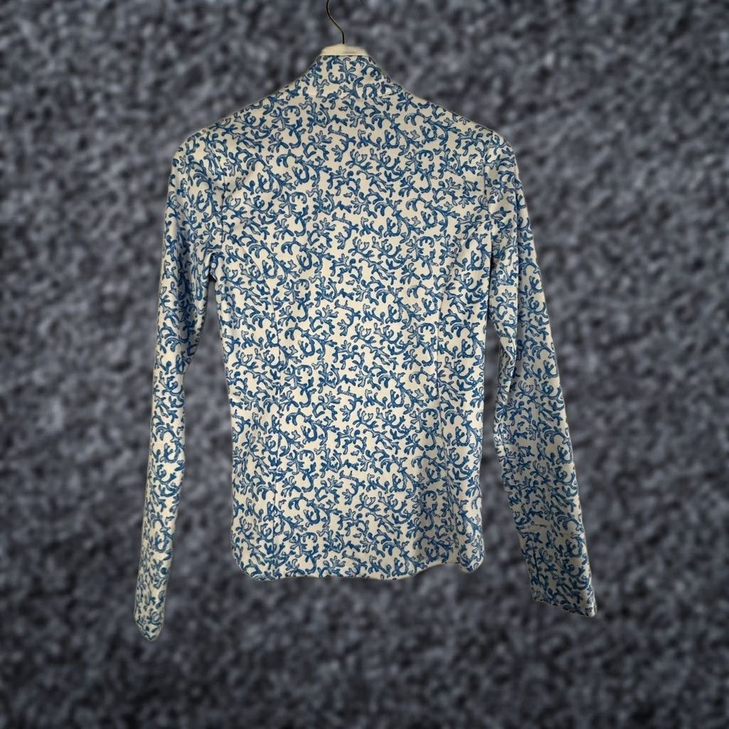 Tommy Bahama Tommy Bahama Womens Golf & Tennis Long Sleeve Active Shirt XS White Blue Printed Size XS / US 0-2 / IT 36-38 - 1 Thumbnail