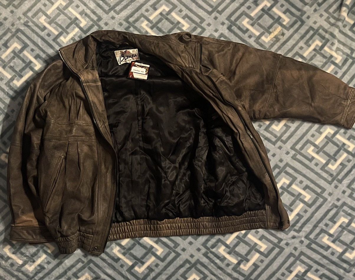 Vintage Weathered Leather Jacket Size US M / EU 48-50 / 2 - 7 Thumbnail