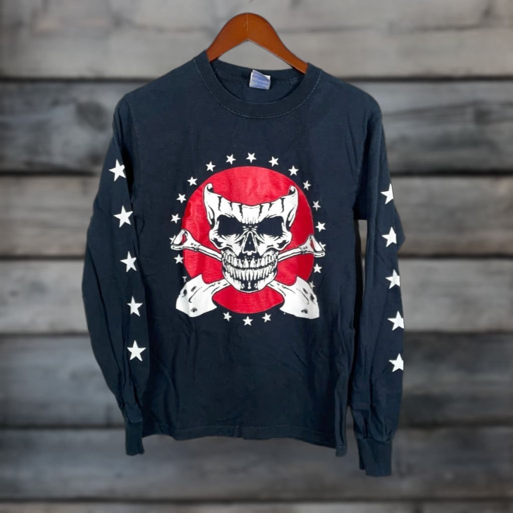 Gildan Prozak Graphic Print Long Sleeve T-Shirt Adult Small Black Hip Hop Horror Music Mens Size US S / EU 44-46 / 1 - 1 Thumbnail